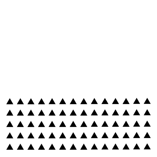 "unified," exercise for 4.053: visual communication fundamentals, illustrator drawing using only black triangles