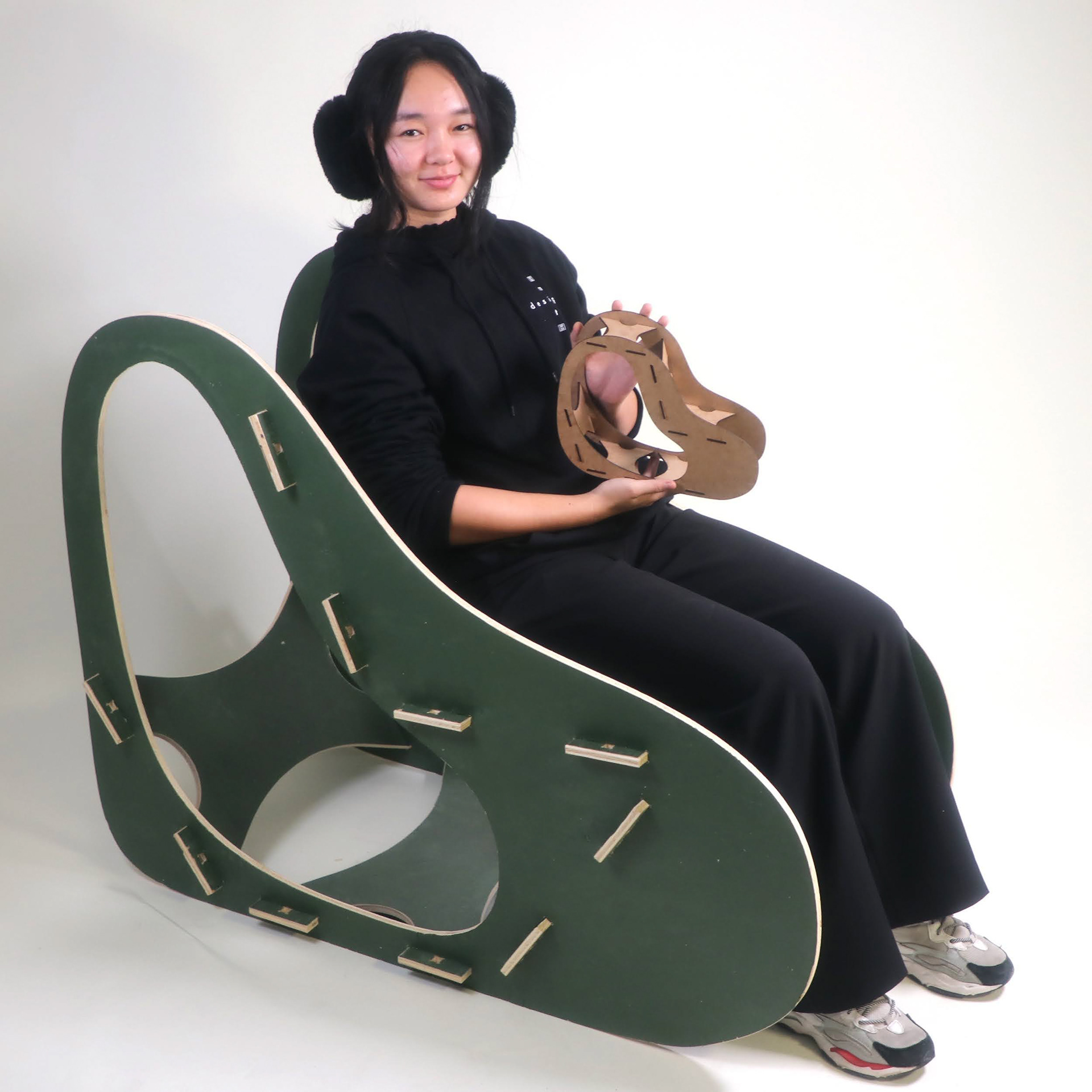 4.022: Design Techniques and Technologies; Chair made from one sheet of 1/8" plywood