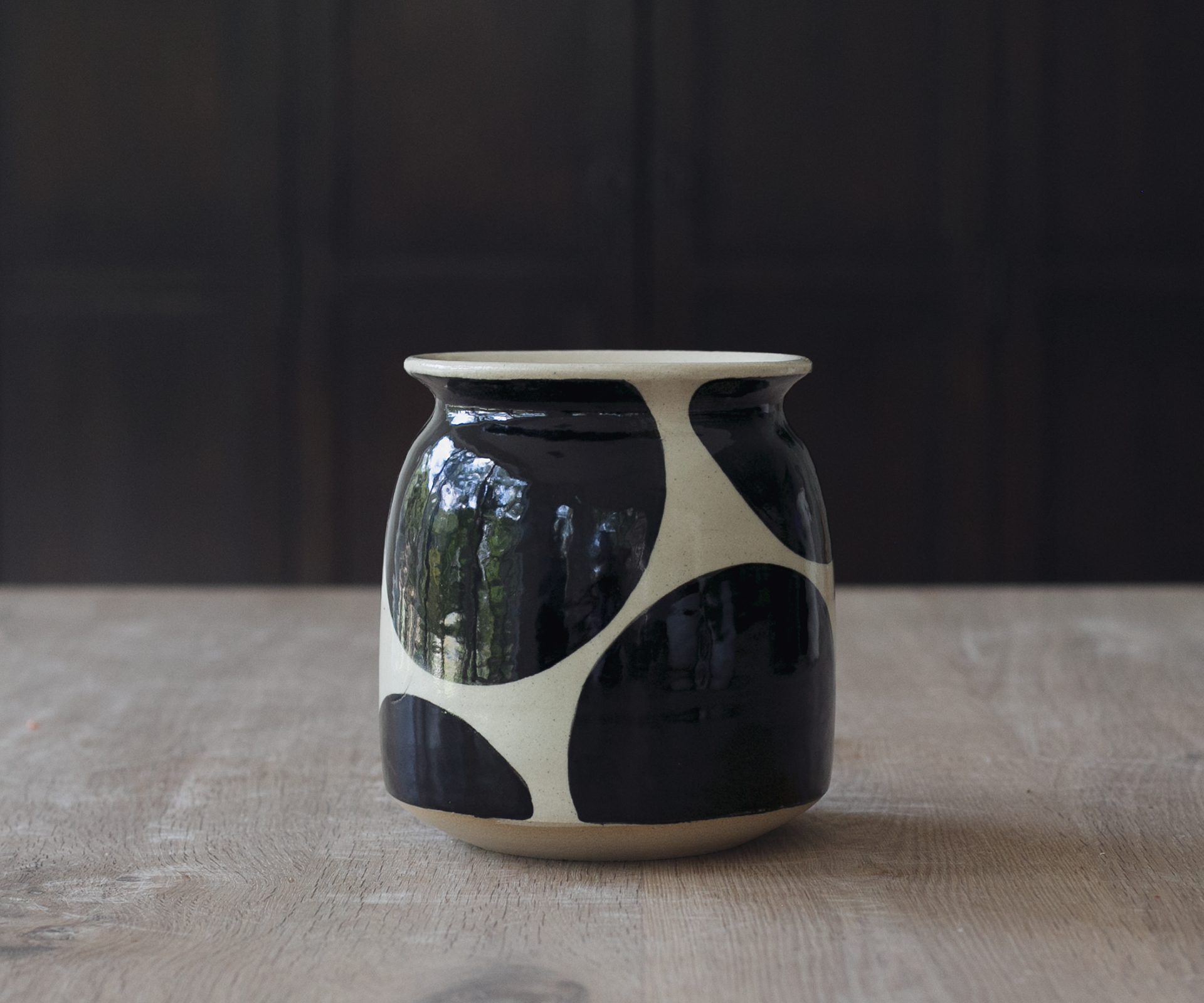 Black Dot Planter/Vase - $38
