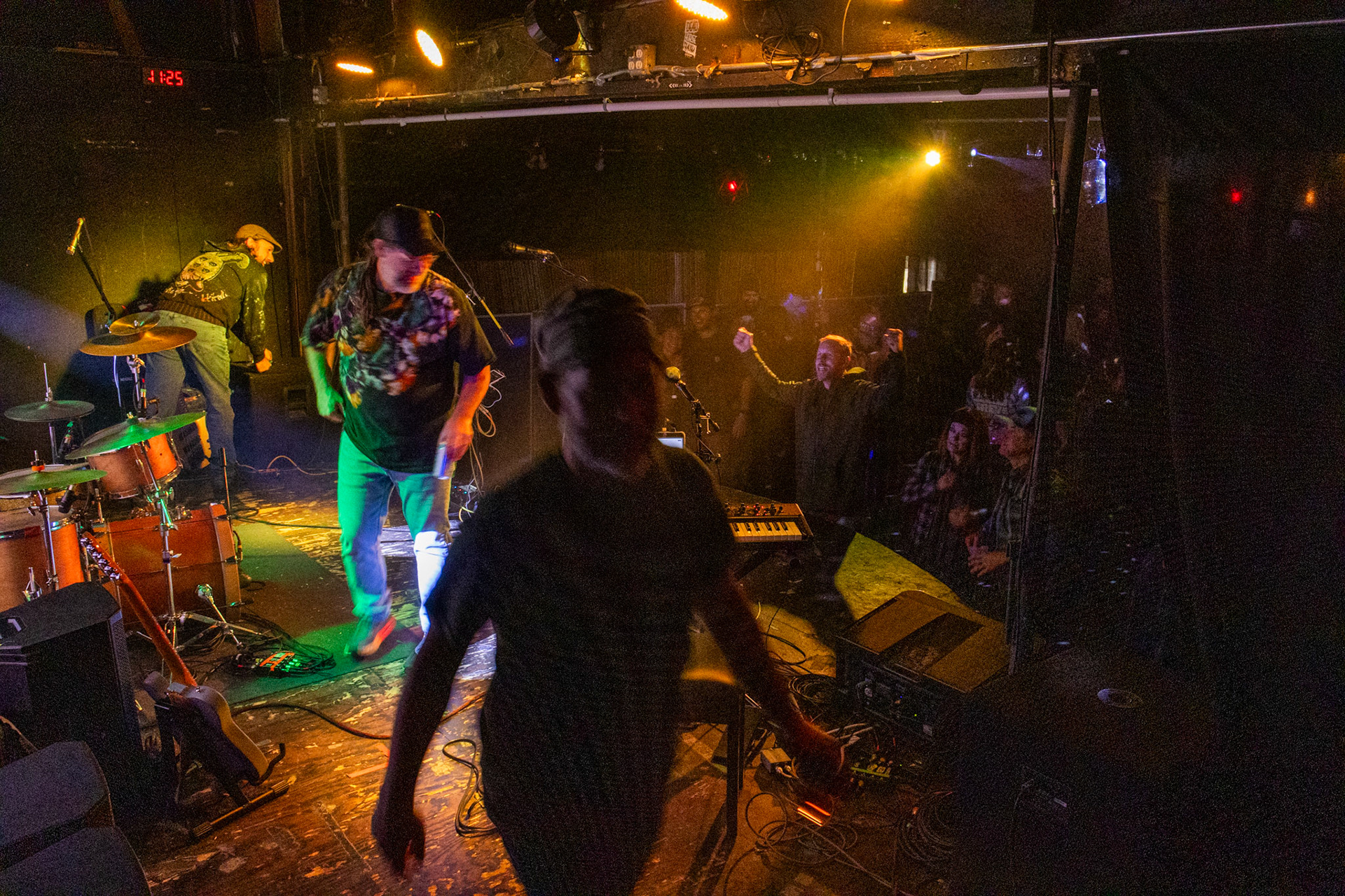The crowd still wants more as Steely Dead exits the stage at Yucca North, in Flagstaff Ariz. on December 8, 2024.
