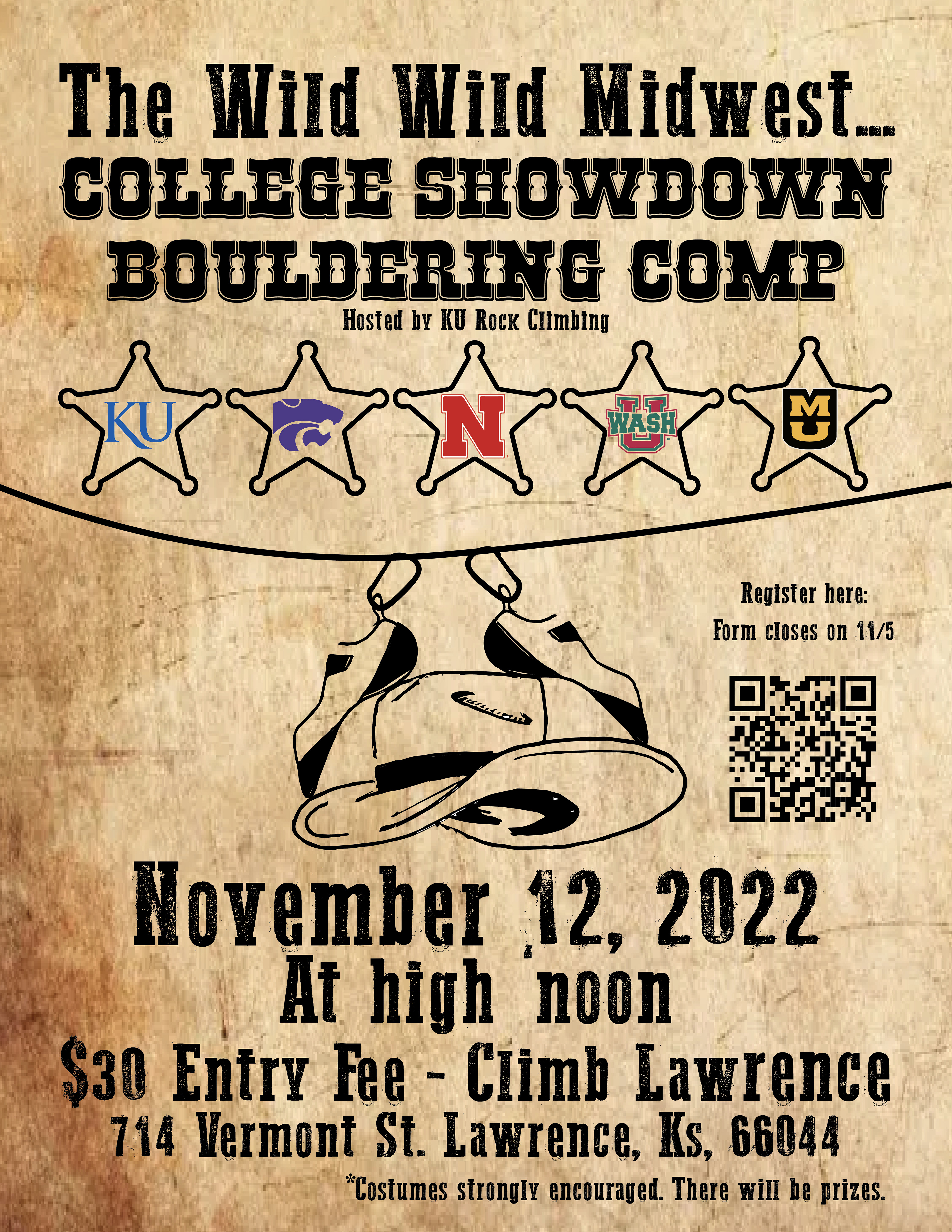 Flyer for the first Cowboy Comp