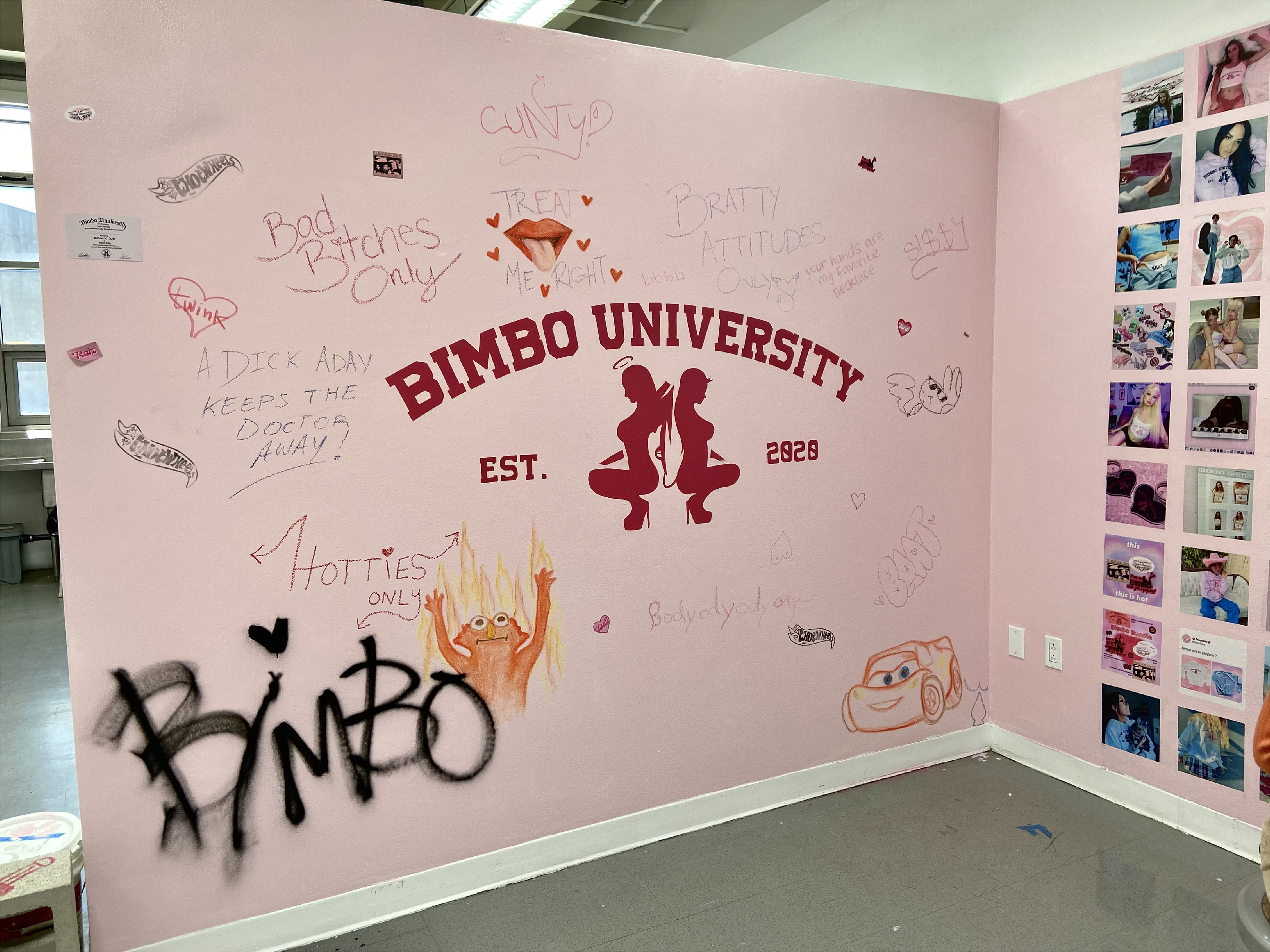 "Bimbo University", Interactive Installation
