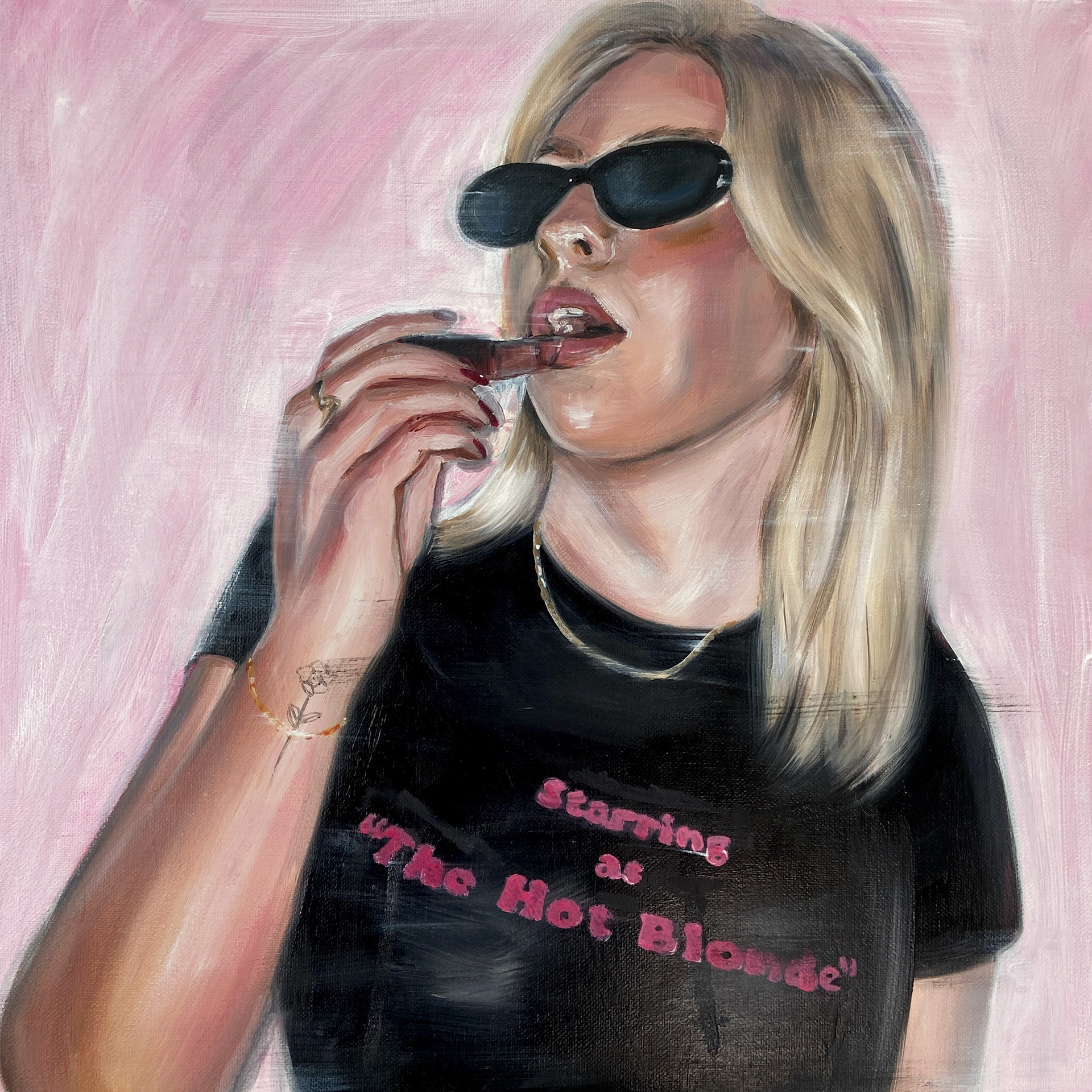 "The Hot Blonde", 20x20"