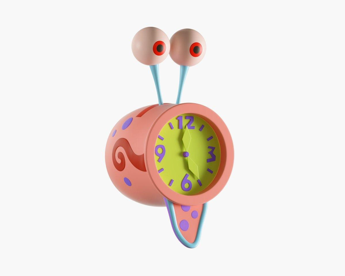 The original image that I based my 3D model on (Gary the Snail)