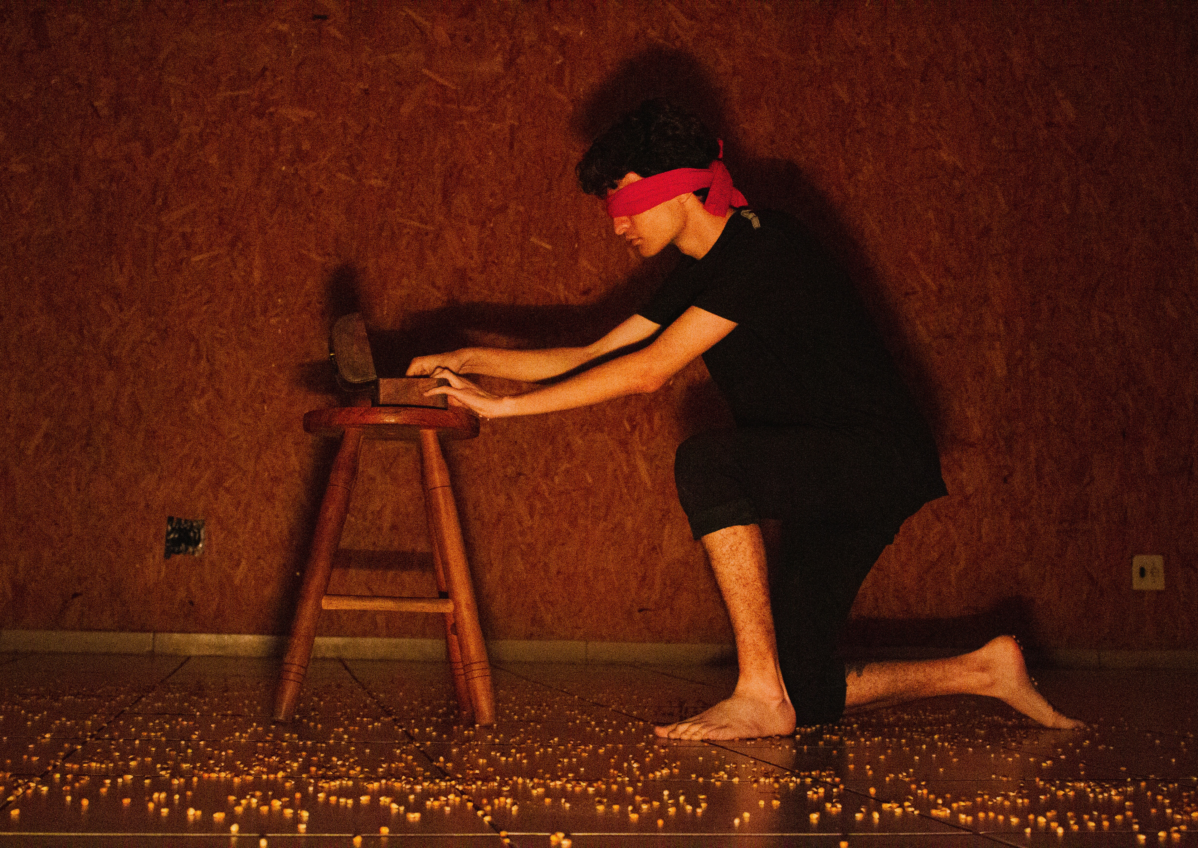 Performance realizada por David Garcia