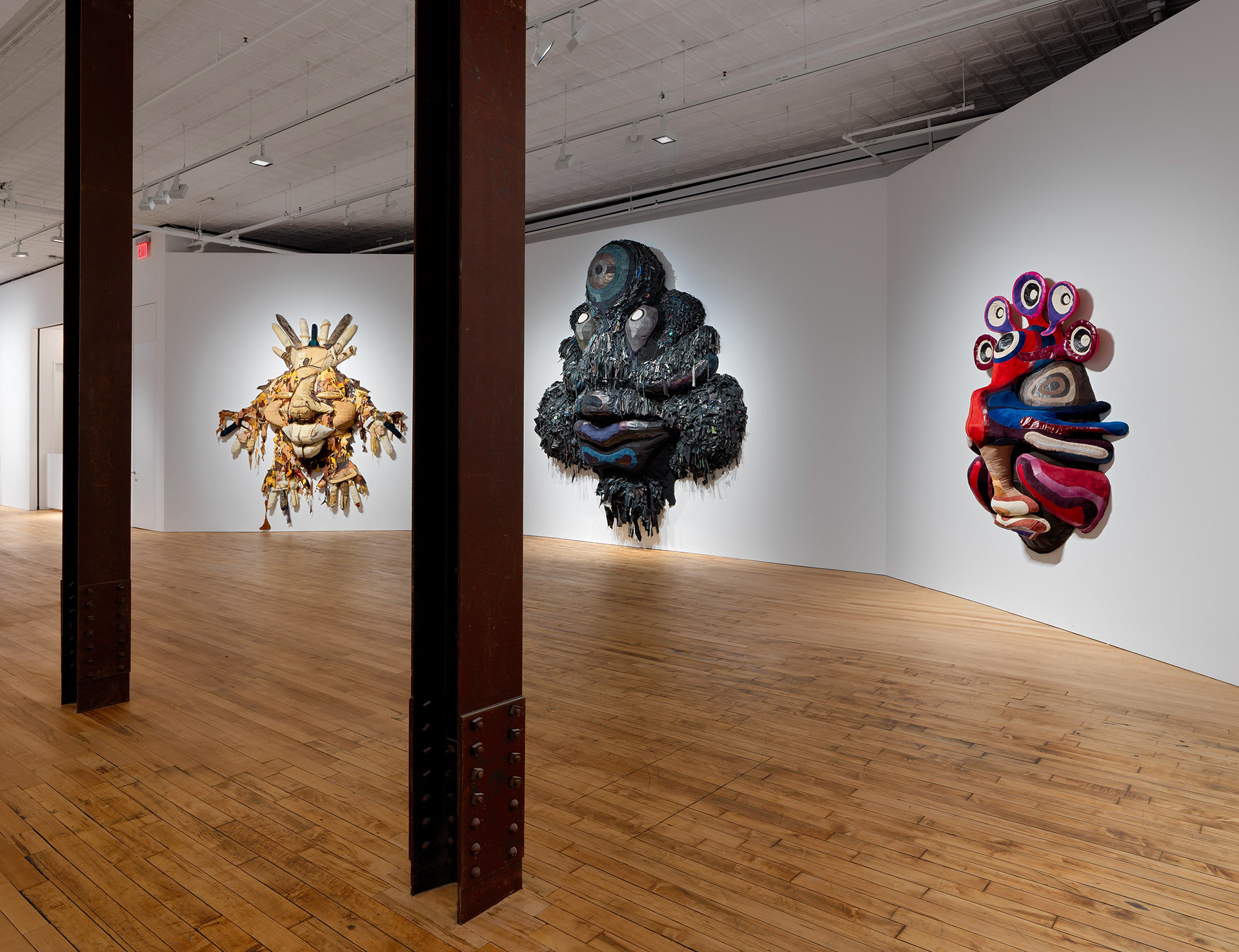 Installation view, Tau Lewis: Vox Populi, Vox Dei, October 28, 2022 – January 7, 2023, at 52 Walker, New York. Artwork © Tau Lewis. Courtesy the artist and 52 Walker, New York. Photo: Maris Hutchinson