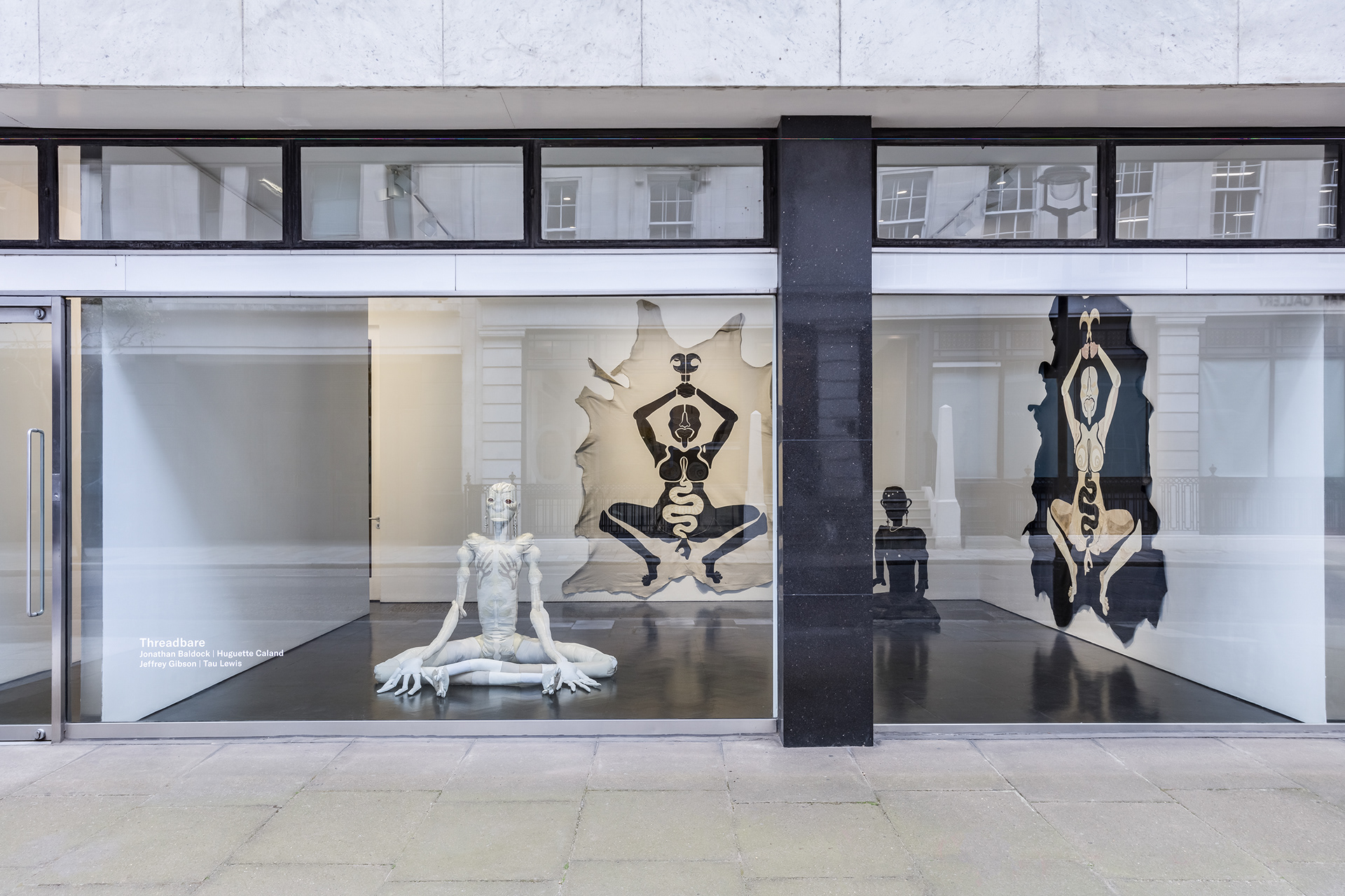 Installation view. (left to right) Dumah, 2021, The leg of the hen, 2020, Harmony, 2021, and sword of war, 2020