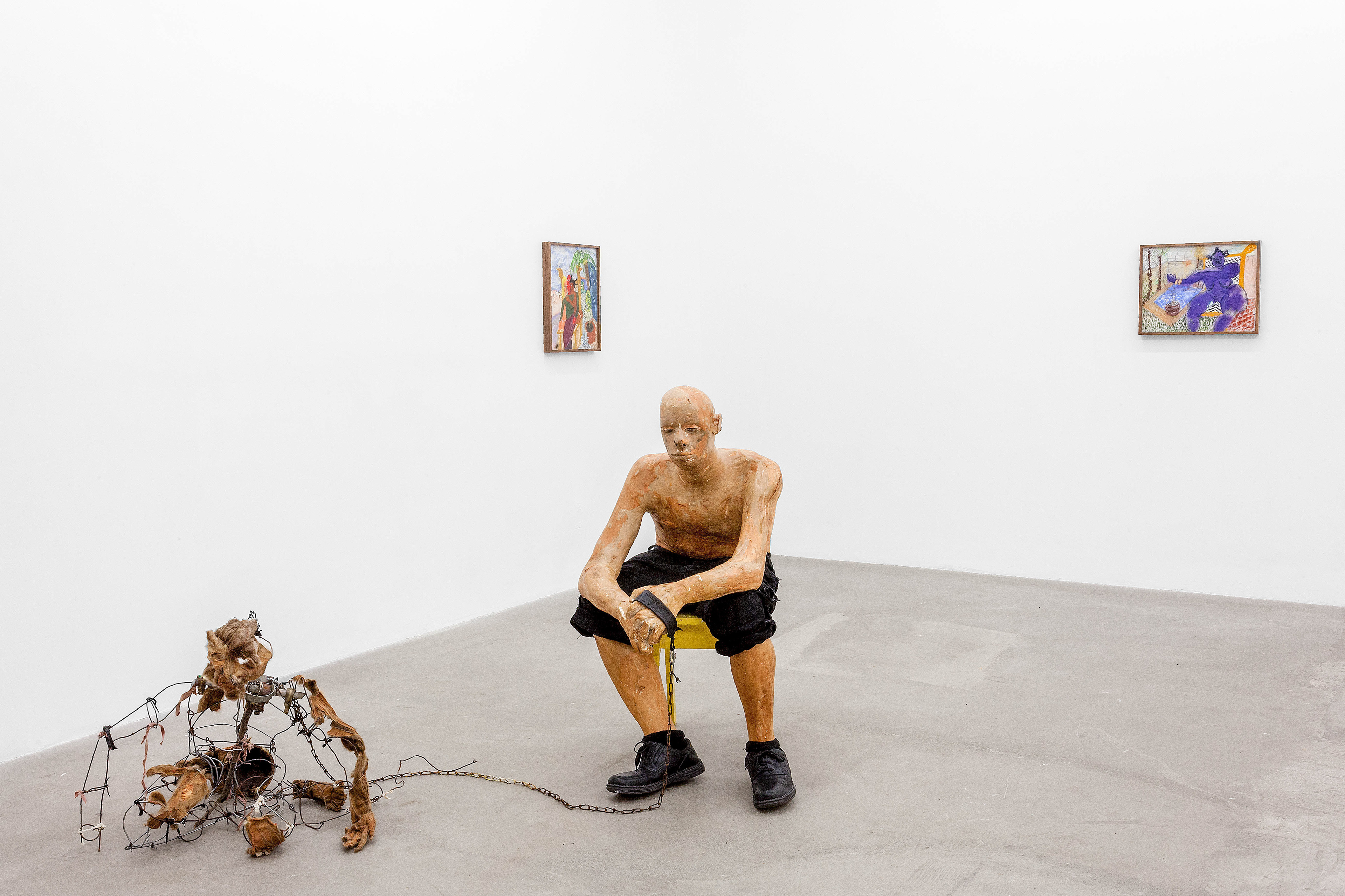 Installation view. you lose shreds of your truth every time I remember you, 2017