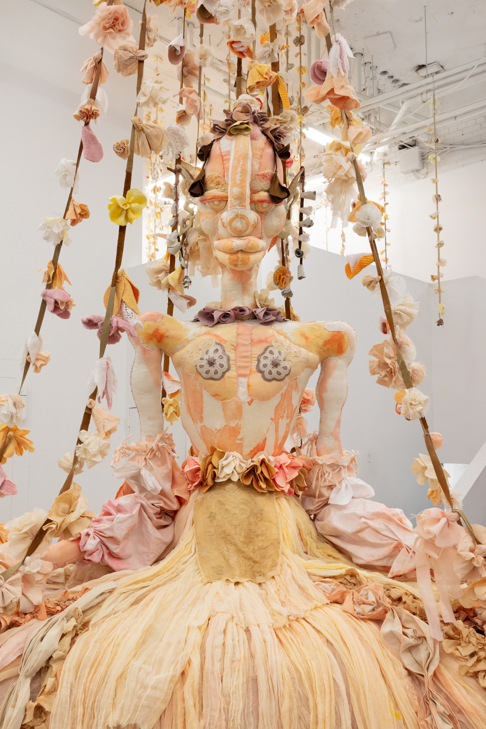 Installation view: Tau Lewis, Triumphant Alliance of the Ubiquitous Blossoms of Incarnate Souls at Cooper Cole, Toronto, Canada