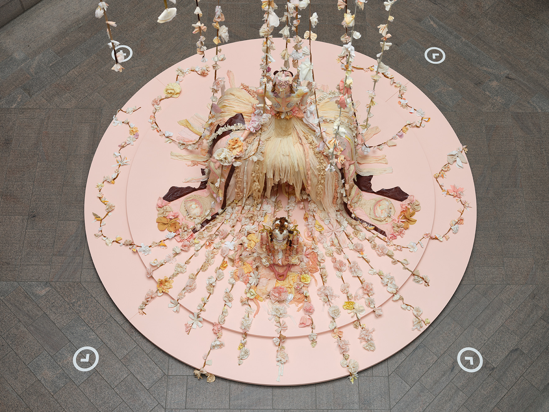 Installation view. Symphony, 2020-21 and Chime, 2021