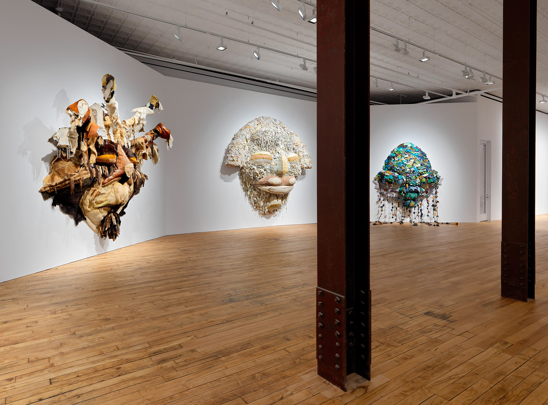 Installation view, Tau Lewis: Vox Populi, Vox Dei, October 28, 2022 – January 7, 2023, at 52 Walker, New York. Artwork © Tau Lewis. Courtesy the artist and 52 Walker, New York. Photo: Maris Hutchinson