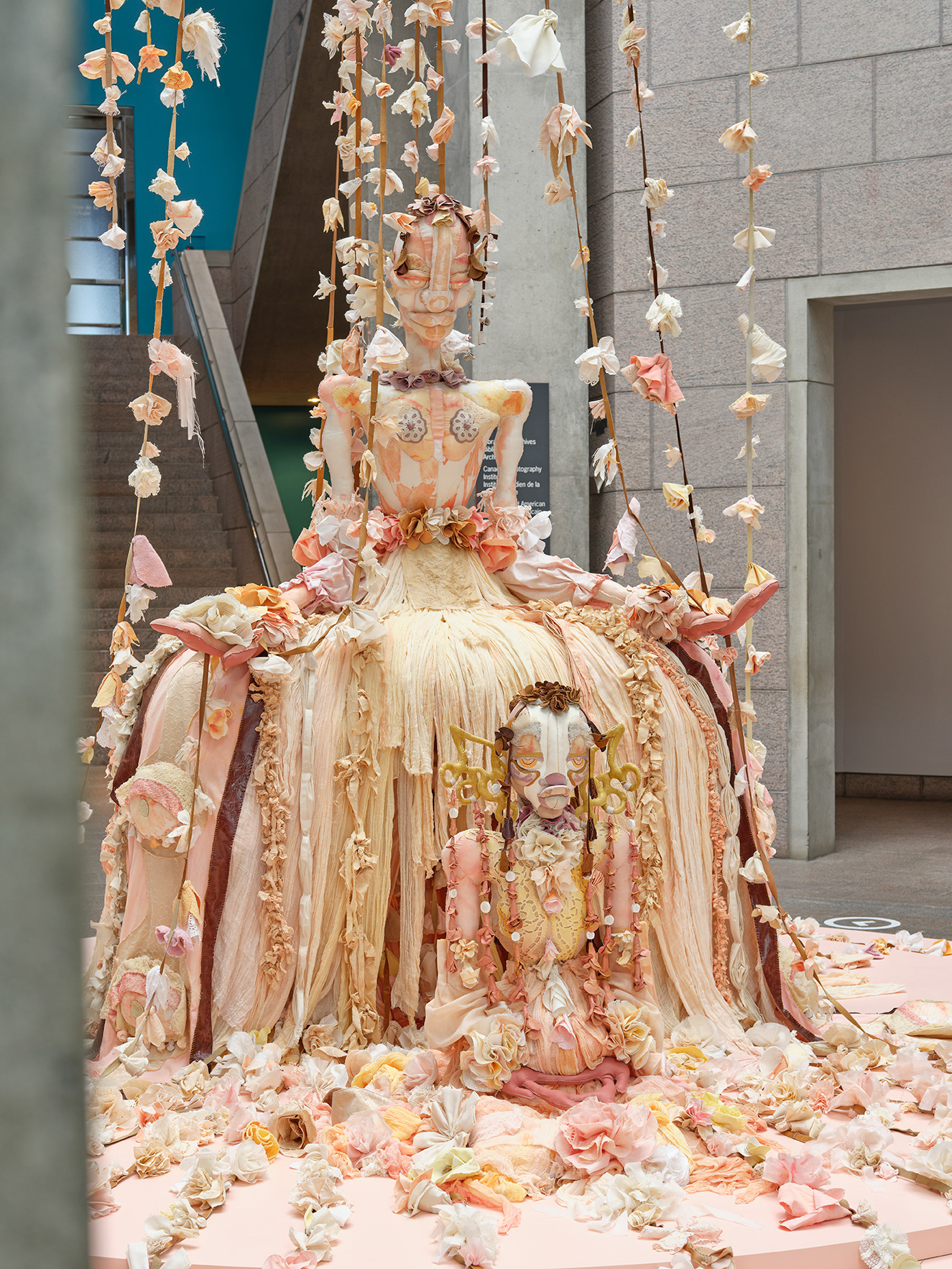 Installation view. Symphony, 2020-21 and Chime, 2021