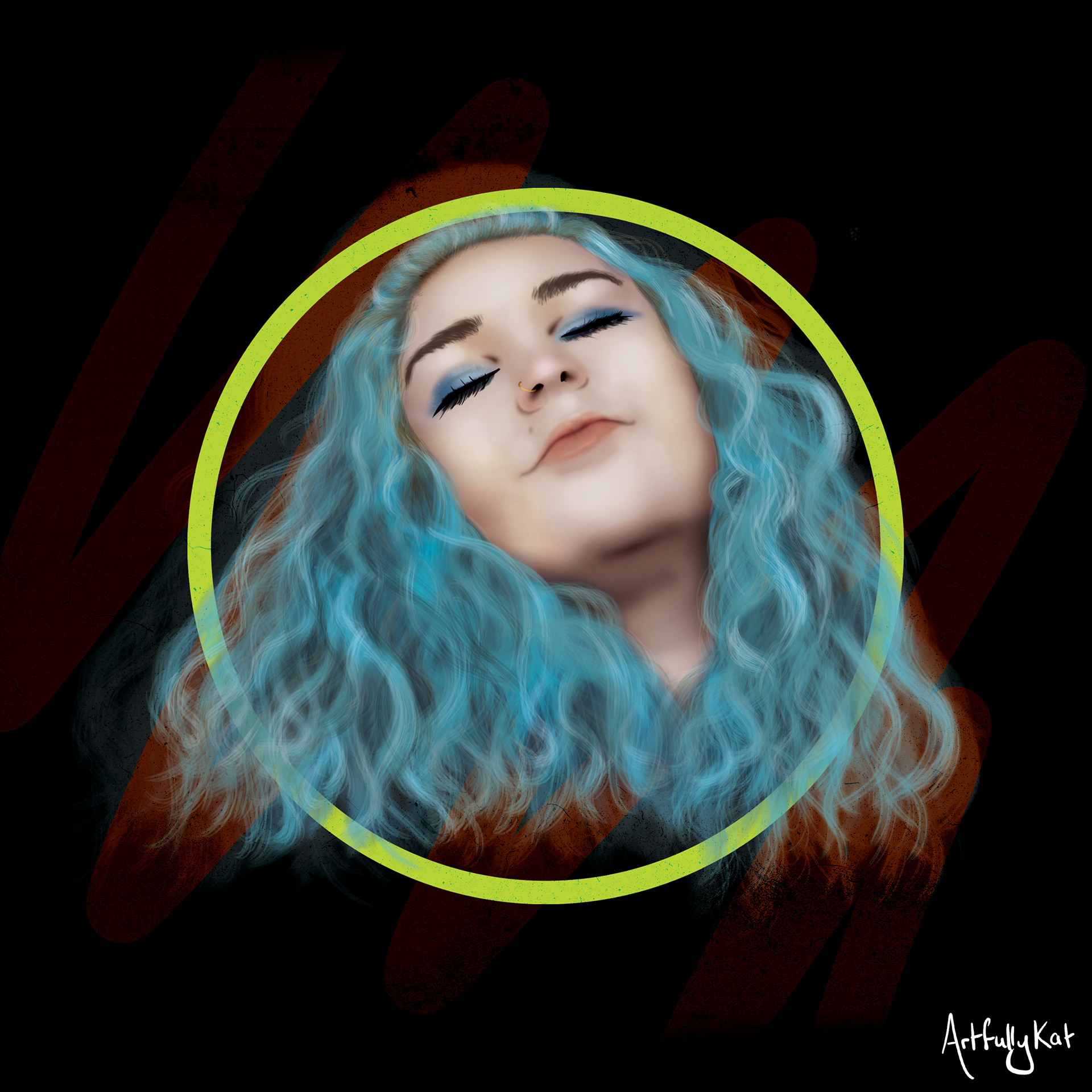 Self portrait - illustrated commission