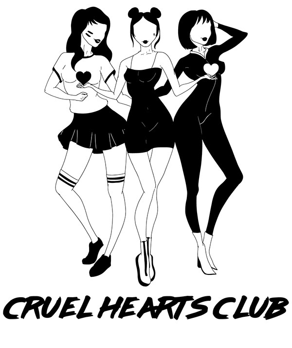 Cruel Hearts Club - band illustration