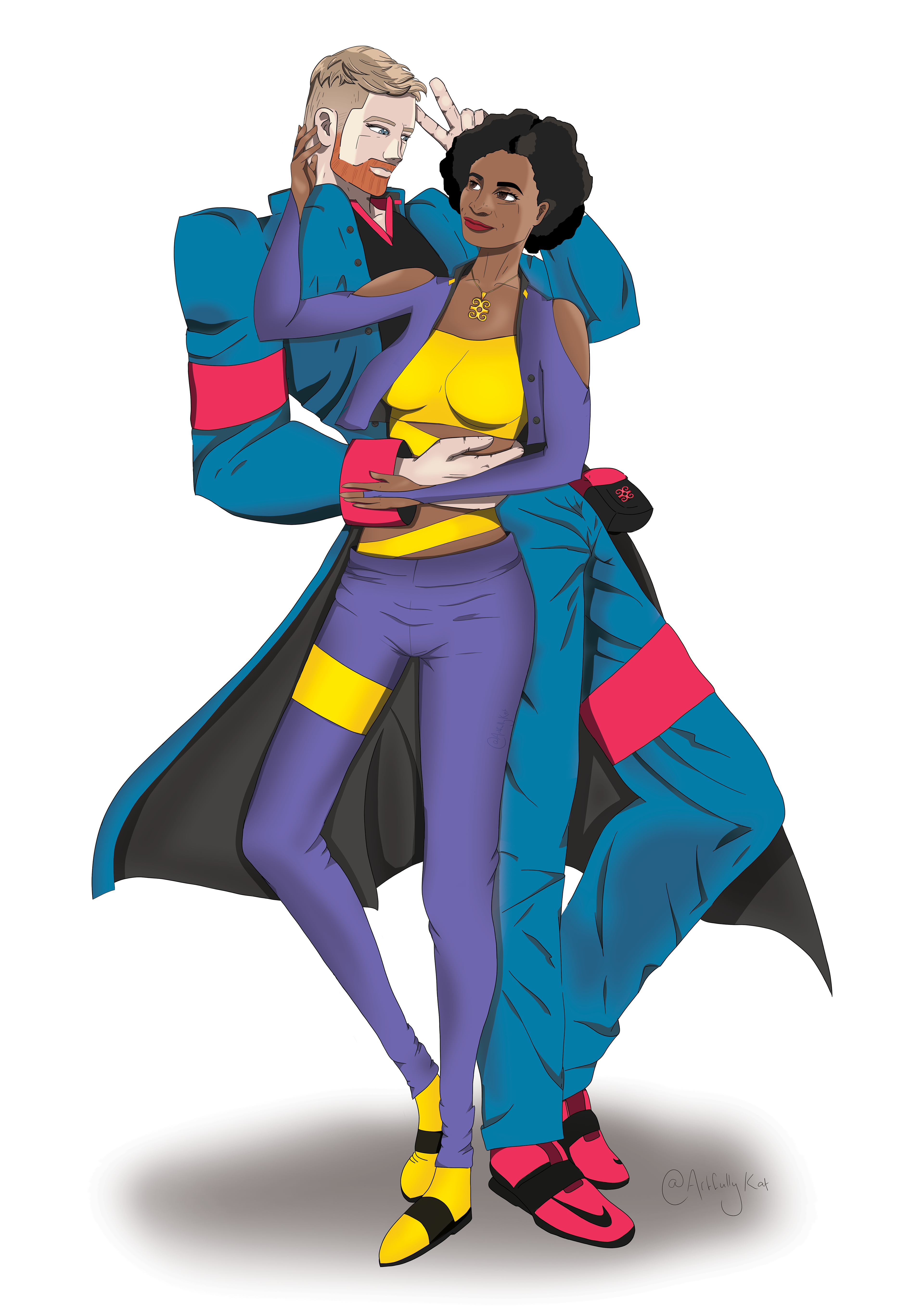 Vimbai - anime style commissioned artwork