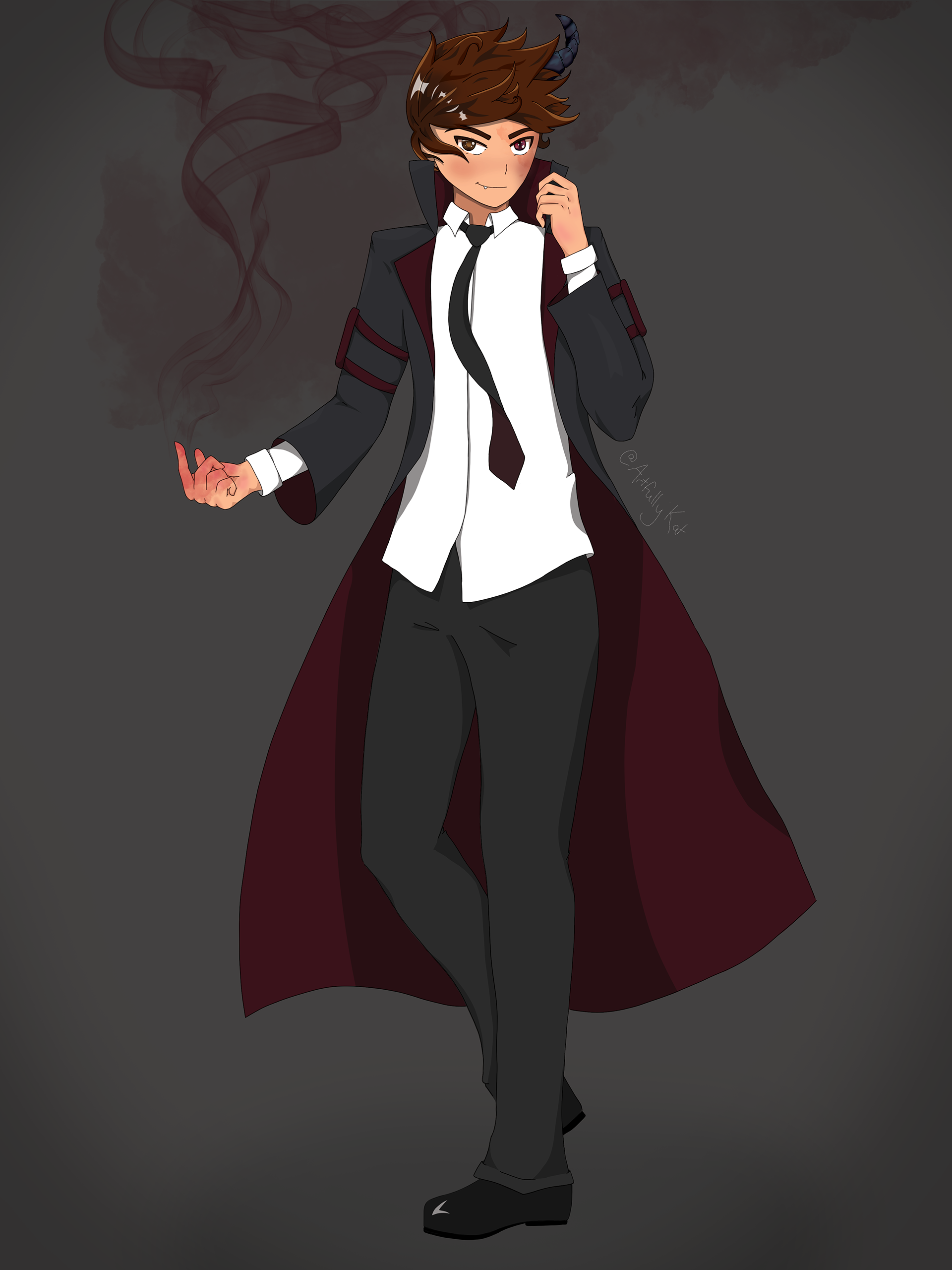 Alex - anime style commissioned artwork