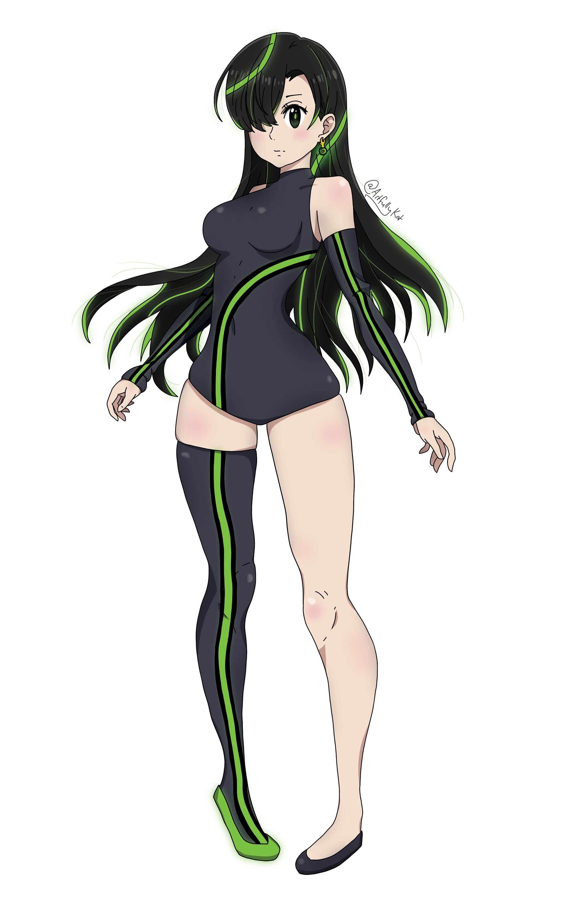 Trapped - anime style commissioned artwork