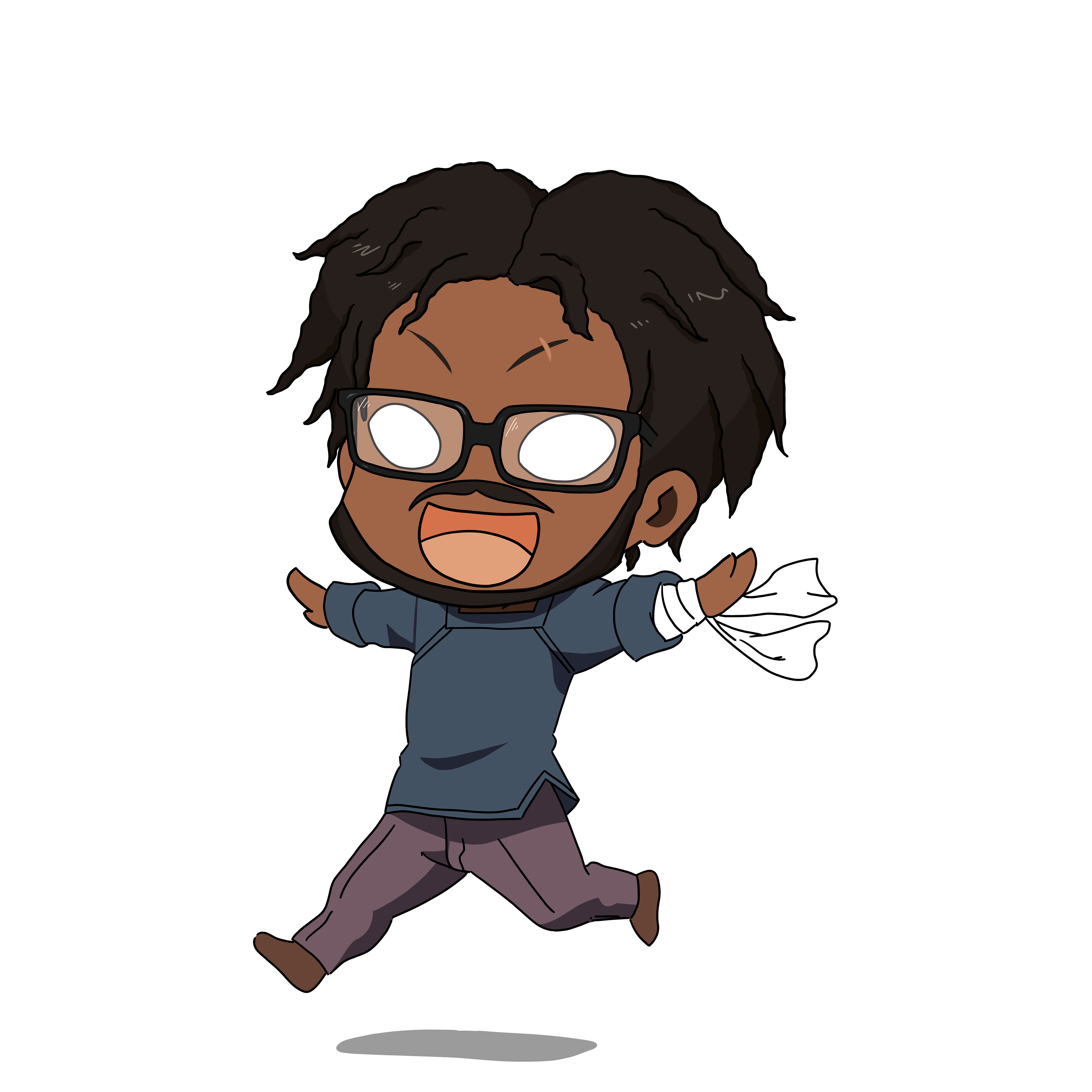 Maine - Chibi anime style commissioned artwork 