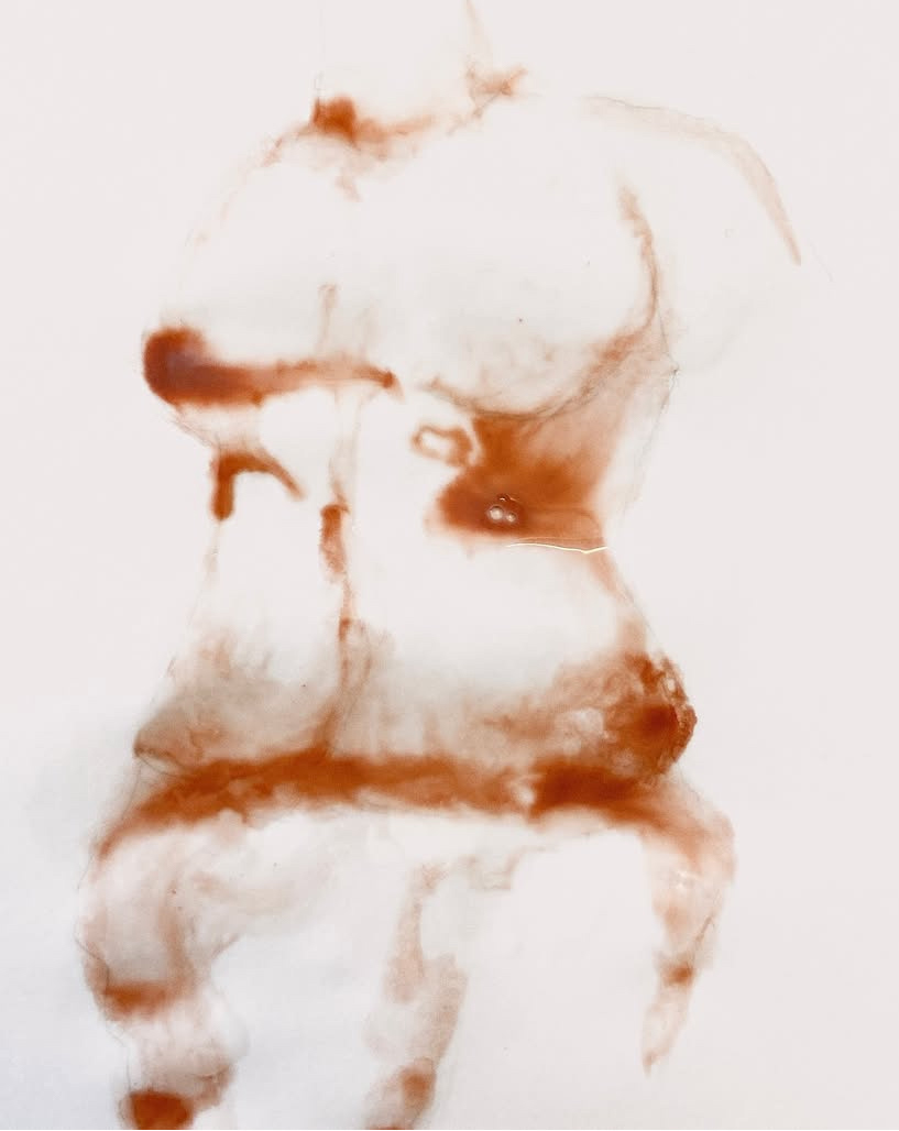 Food dye, PVA and Watercolour