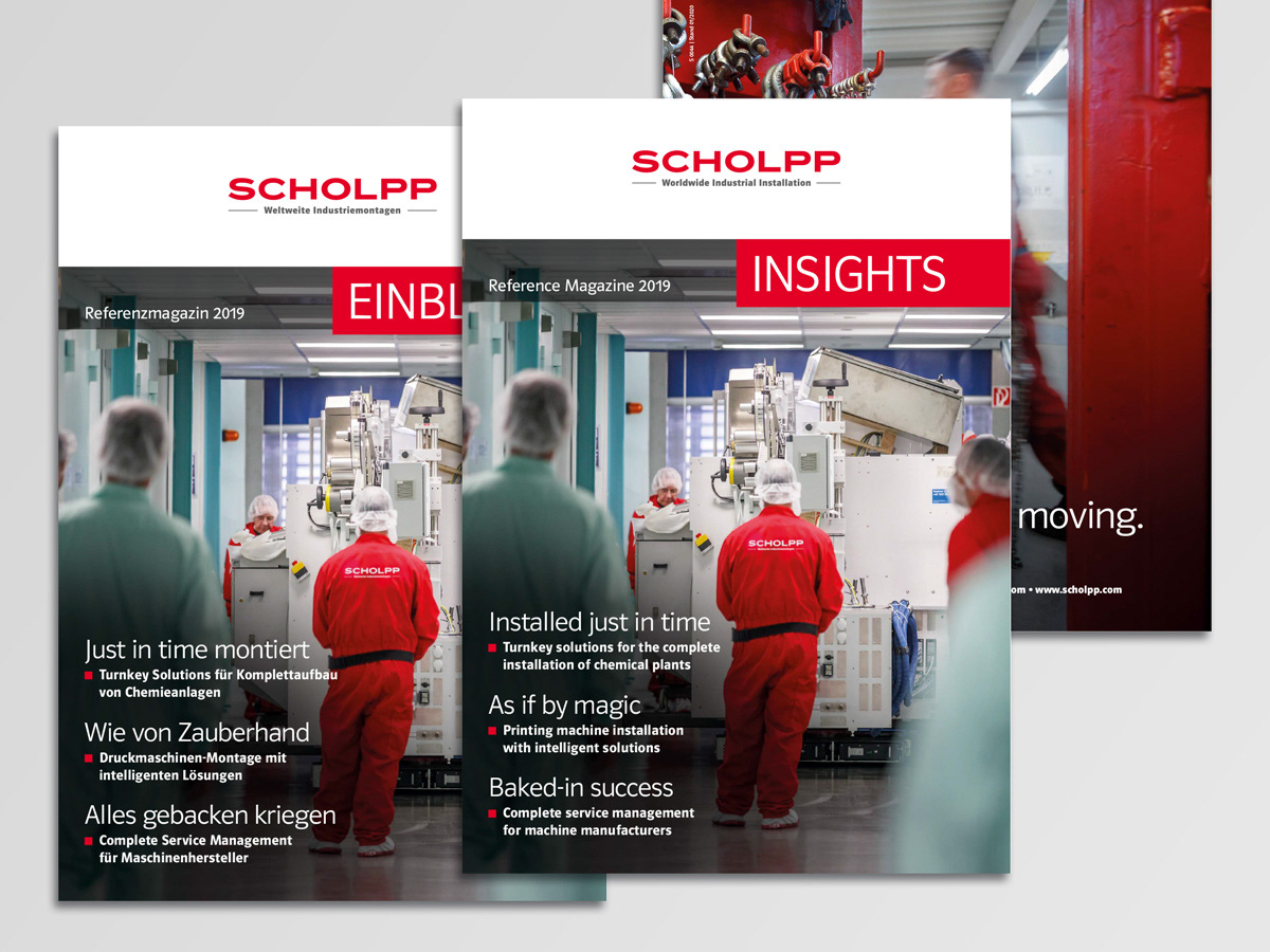 Referenzmagazin "EINBLICKE" in deutscher und englischer Sprache