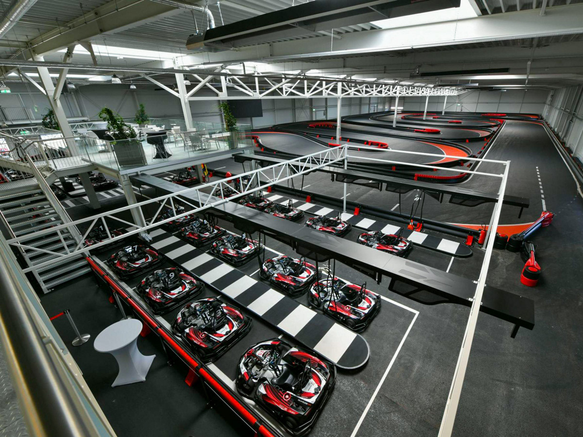 E-Kart-Halle der Motorsportarena Mülsen