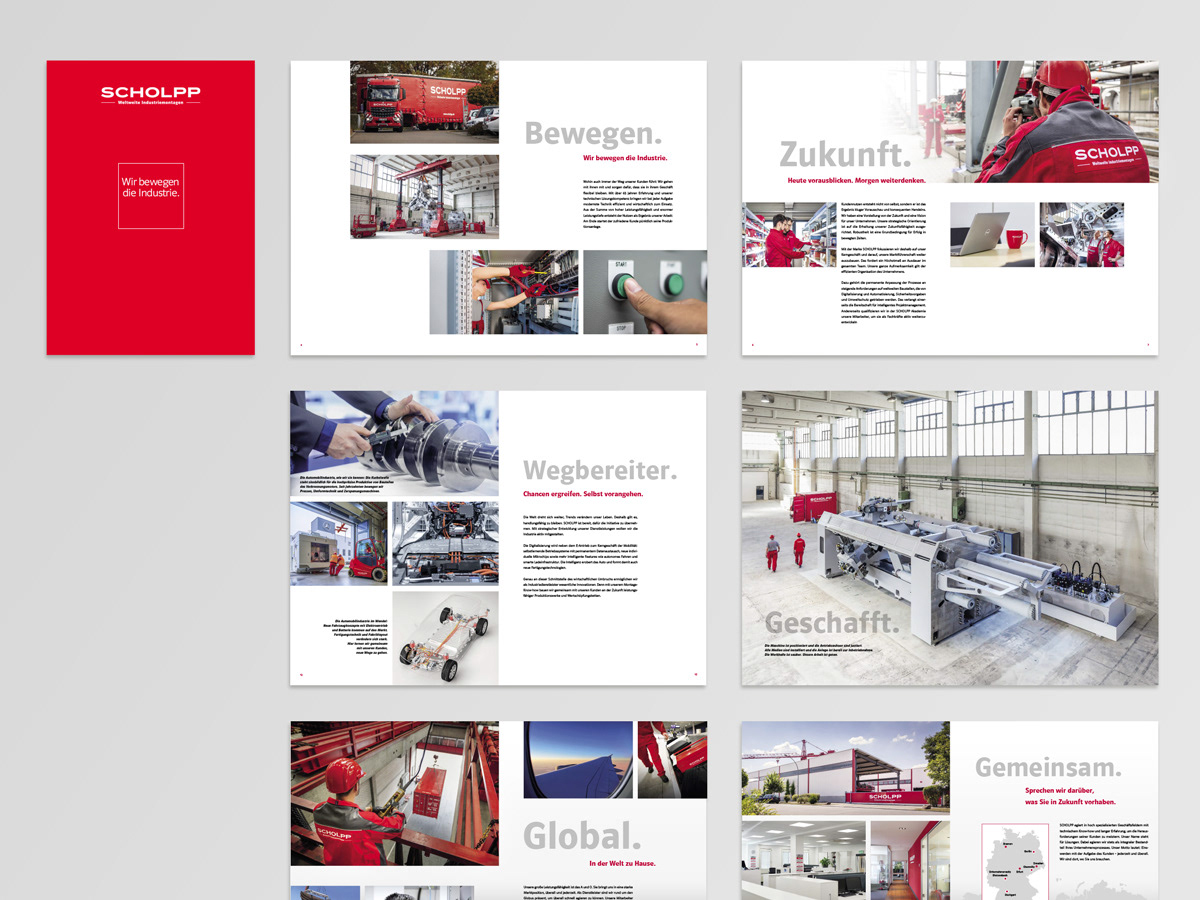 Hochwertige Imagebroschüre für SCHOLPP Unternehmensgruppe