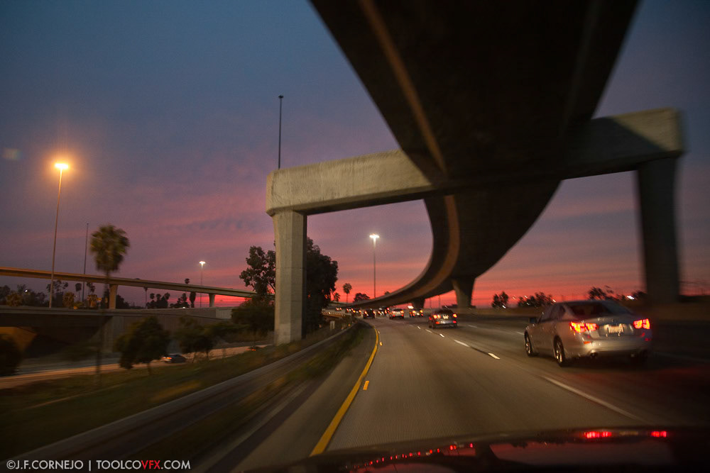91 West at the 5 Freeway Interchange