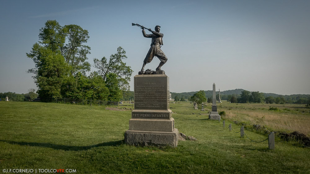 72nd Pennsylvania Infantry Regiment Monument - Gettysburg