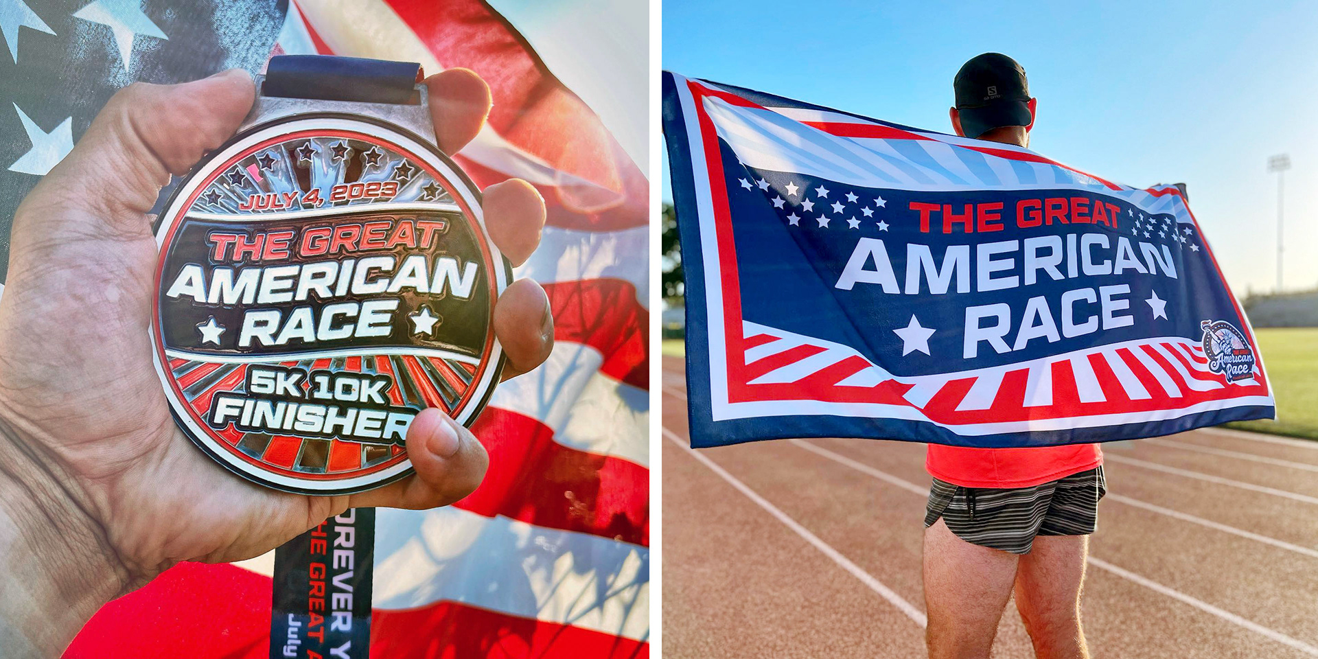 The Great American Race, Visalia, CA - Medal and Towel Design