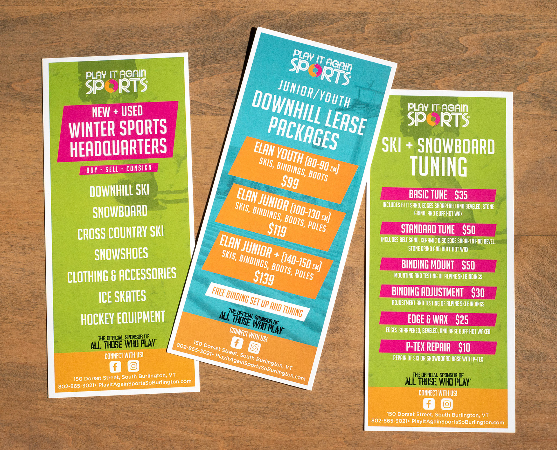 Play It Again Sports Rack Cards