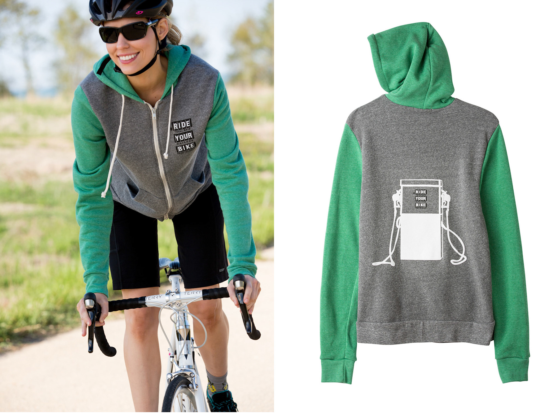 Terry Ride Your Bike Hoodie Graphics