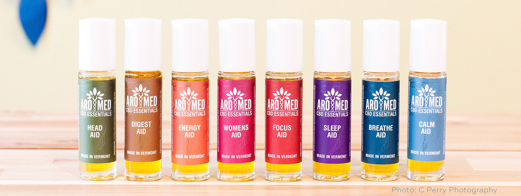 AroMed CBD Essentials Label Design