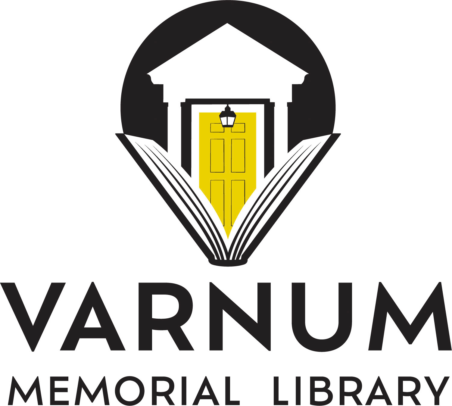 Varnum Memorial Library Logo Jeffersonville, Vermont
