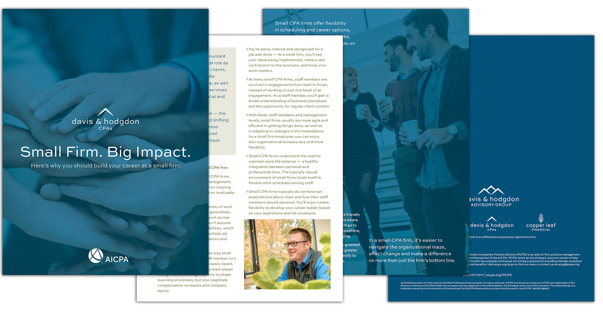 Davis and Hodgdon CPAs Recruiting piece