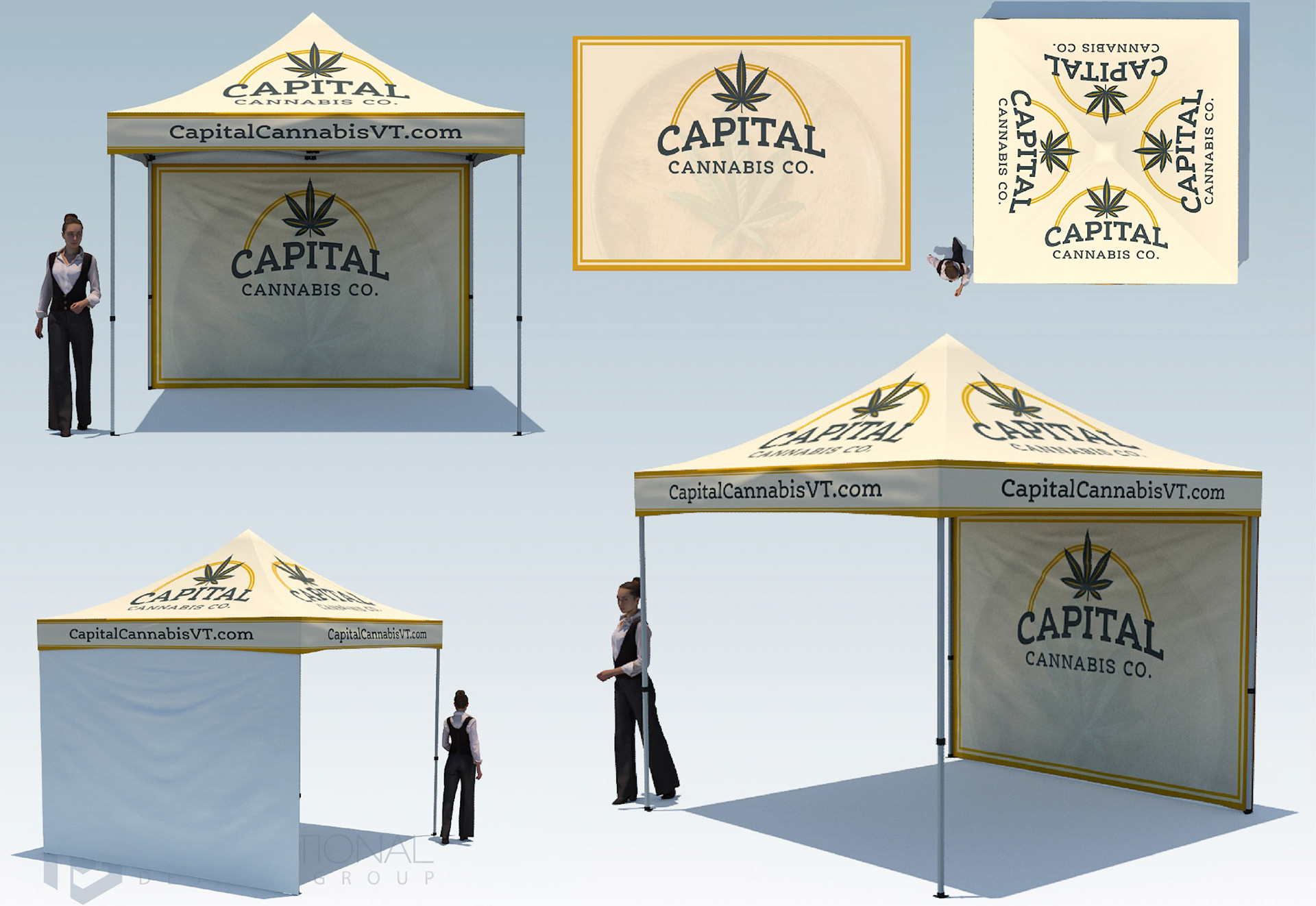 Capital Cannabis Co. 10'x10' Canopy