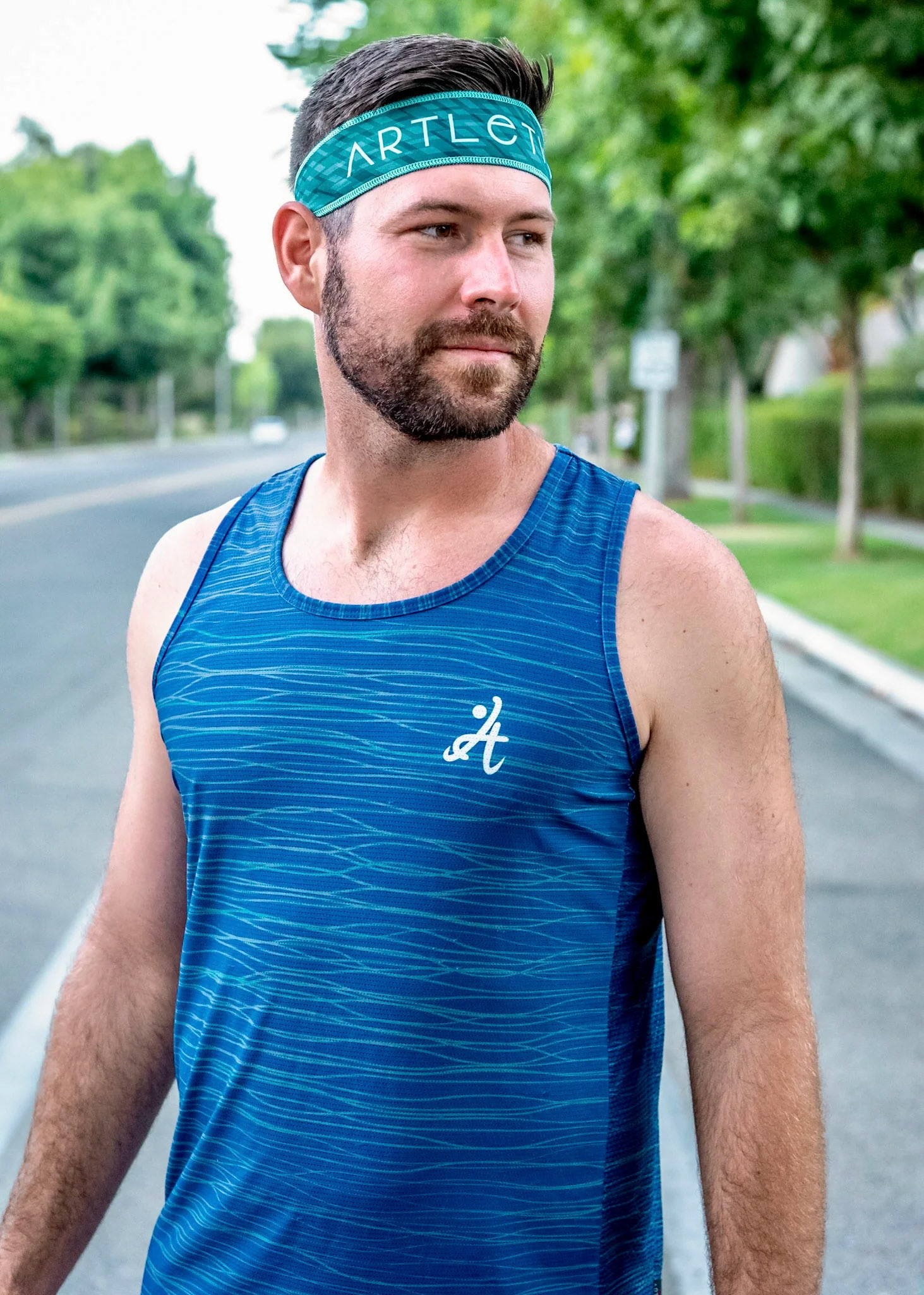 Artletic Apparel Headband and Running Singlet Graphics