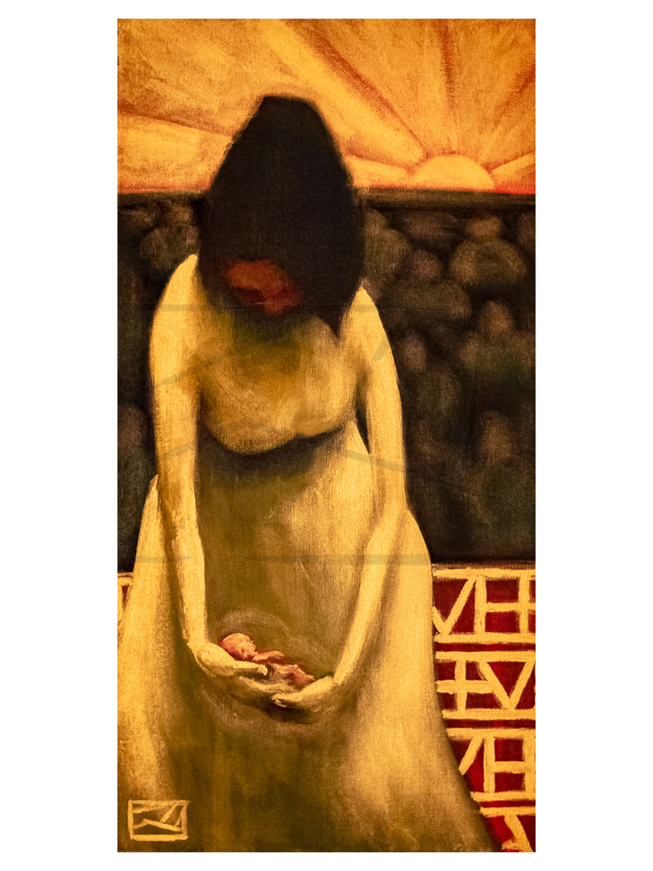 Mourning. Acrylic on canvas by Kyle Epps. Remembering Rose Piper..