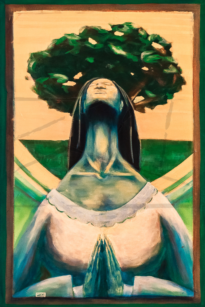Mother's Nature. Acrylic on canvas by Kyle Epps. Remembering Gwenedolyn Knight.