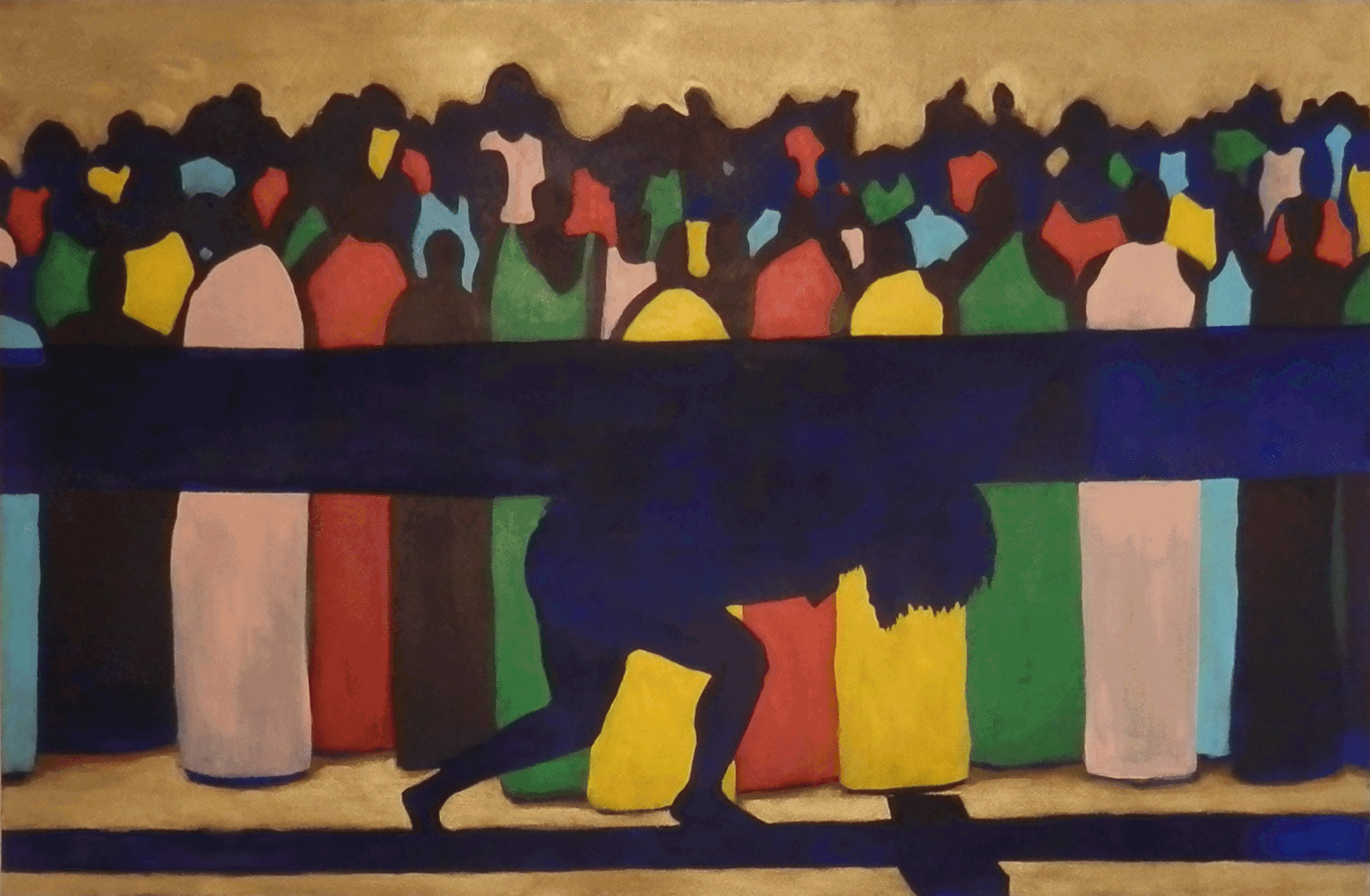 A Lonely Table. Acrylic on canvas by Kyle Epps. Remembering Gwendolyn Ann Magee.