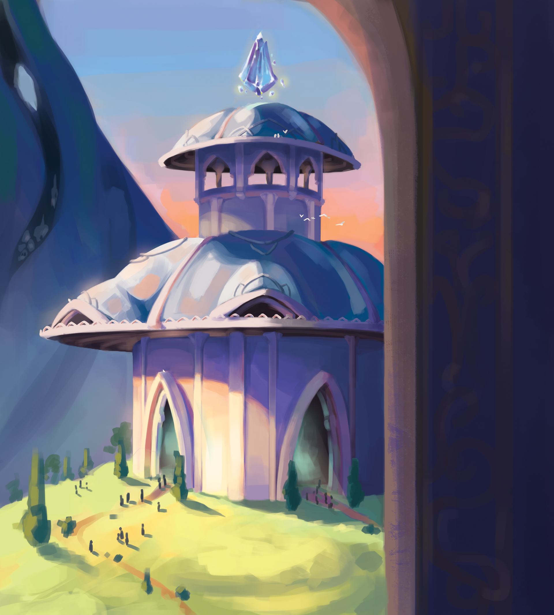 Boardgame card concepts - The temple
