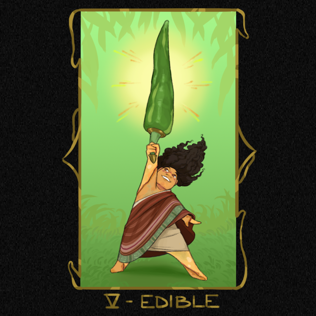 Tarot card concept - Edible sword
