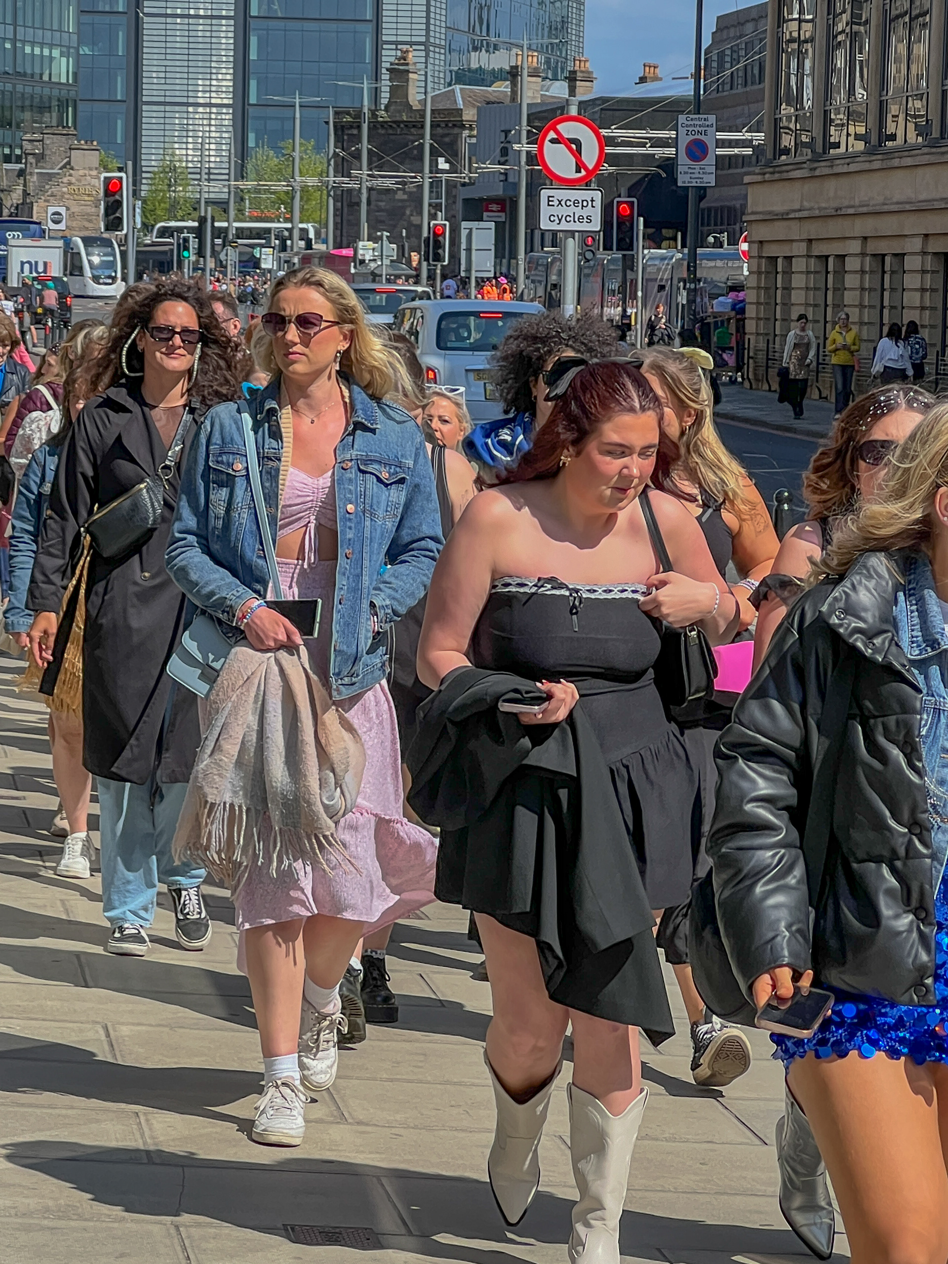 Taylor Swifties Walking to Concert