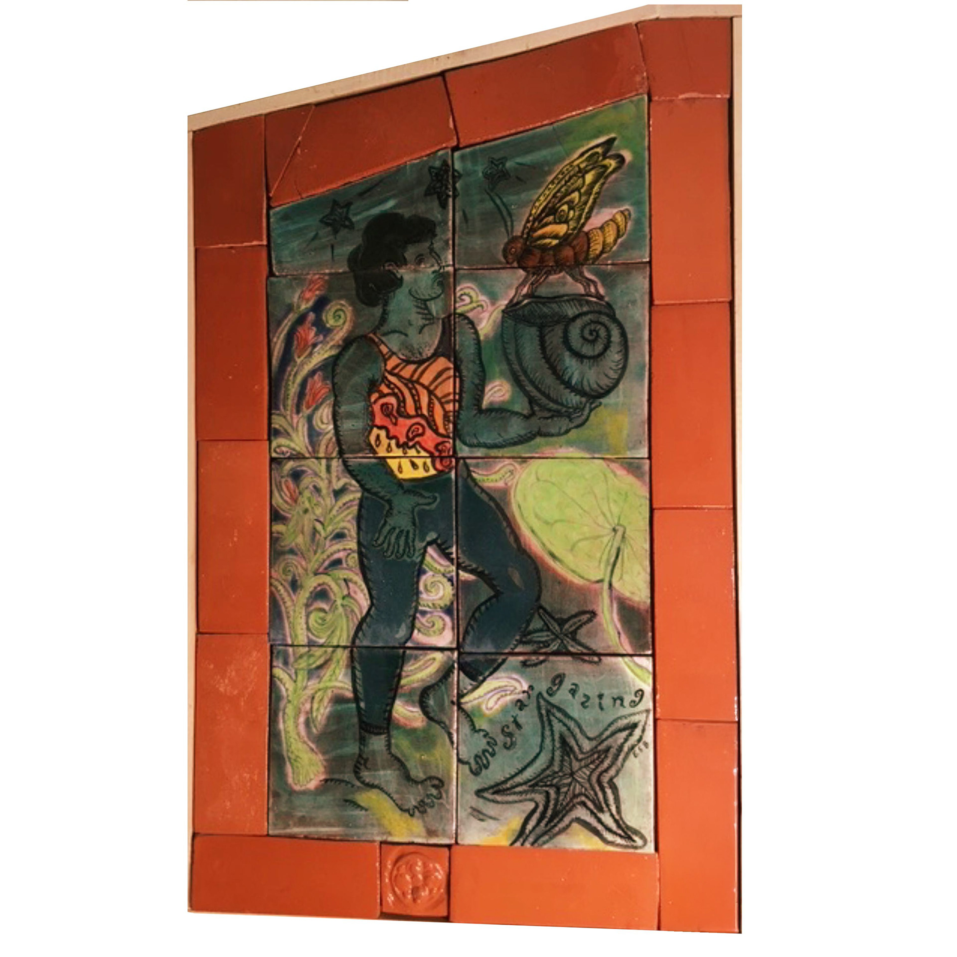 Star Gazing tile- 20 x 12 x 1”, 1996