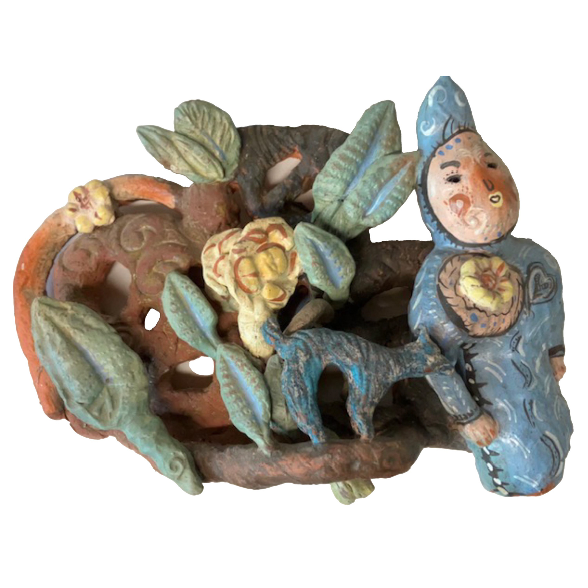 Dreaming – 15 x 21 x 5.5”, ceramic, circa ‘90’s