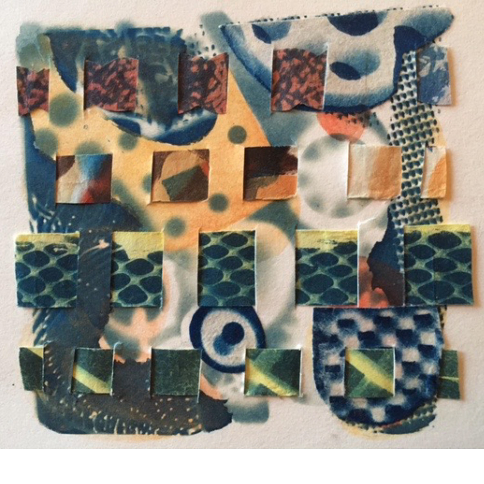 Different Ways – 2017- 4 x 4 “, cyanotype, acrylic wash on okawara paper