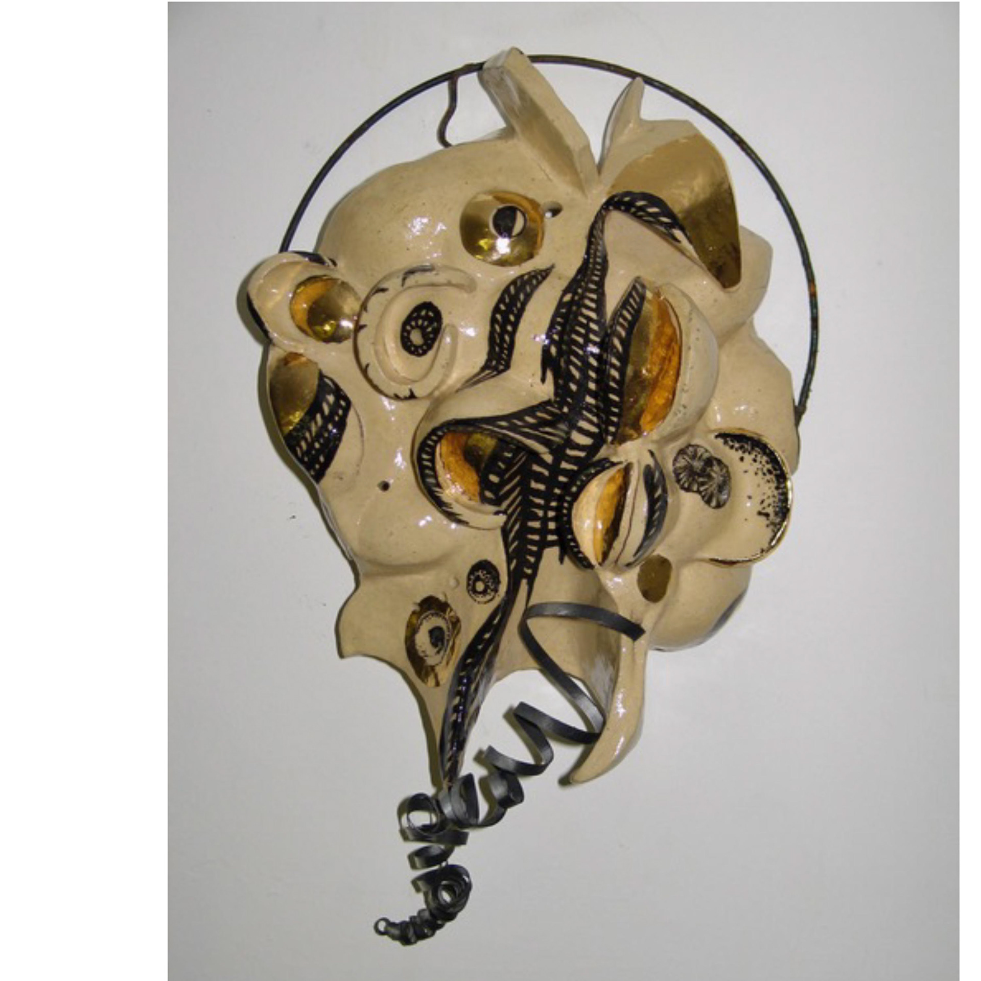 Conduit – 2011, 12 x 9.5 x 3”, glazed ceramic, wire