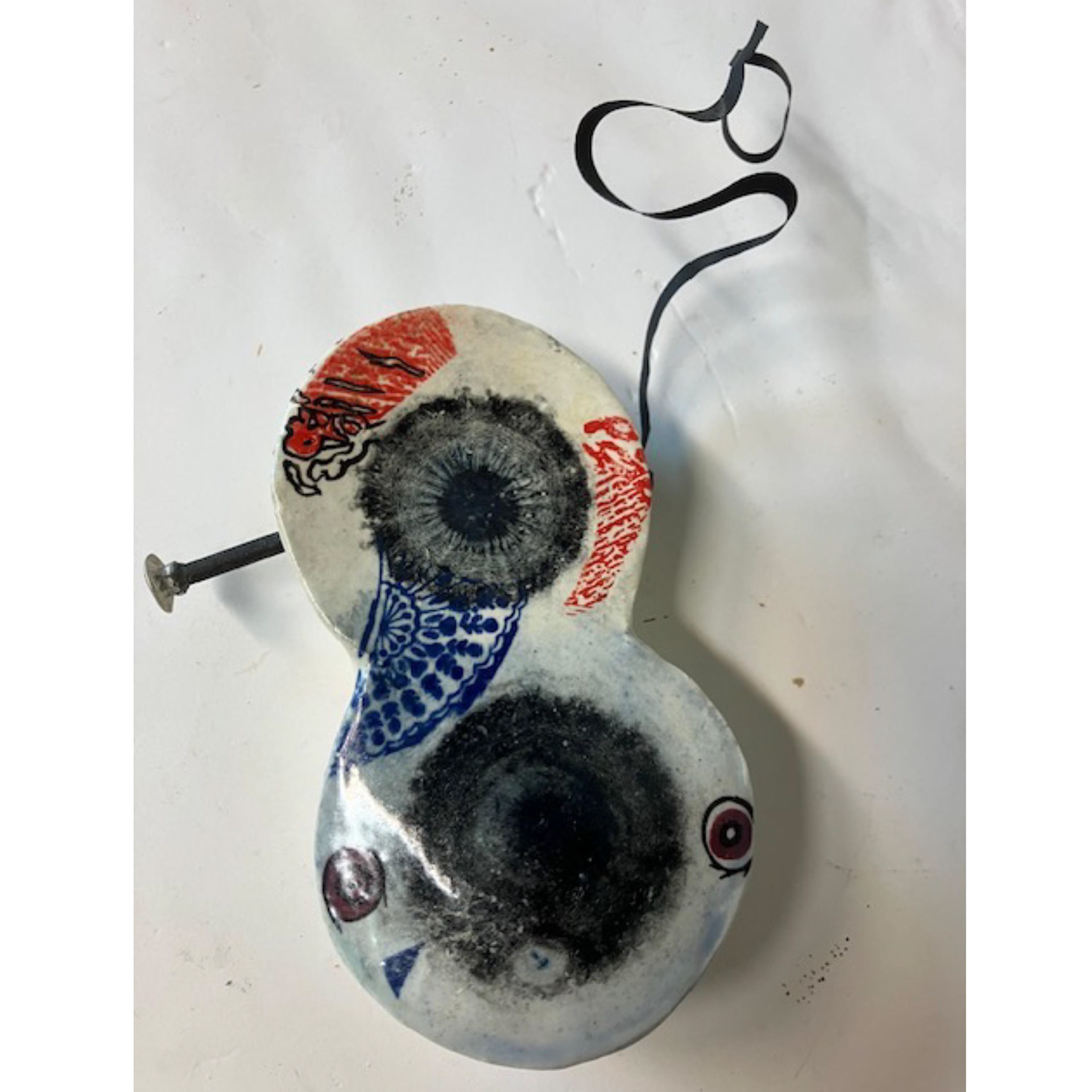 Playing Around Series- 2012, 6 x 3.75 x 1,5” ceramic, wire & metal