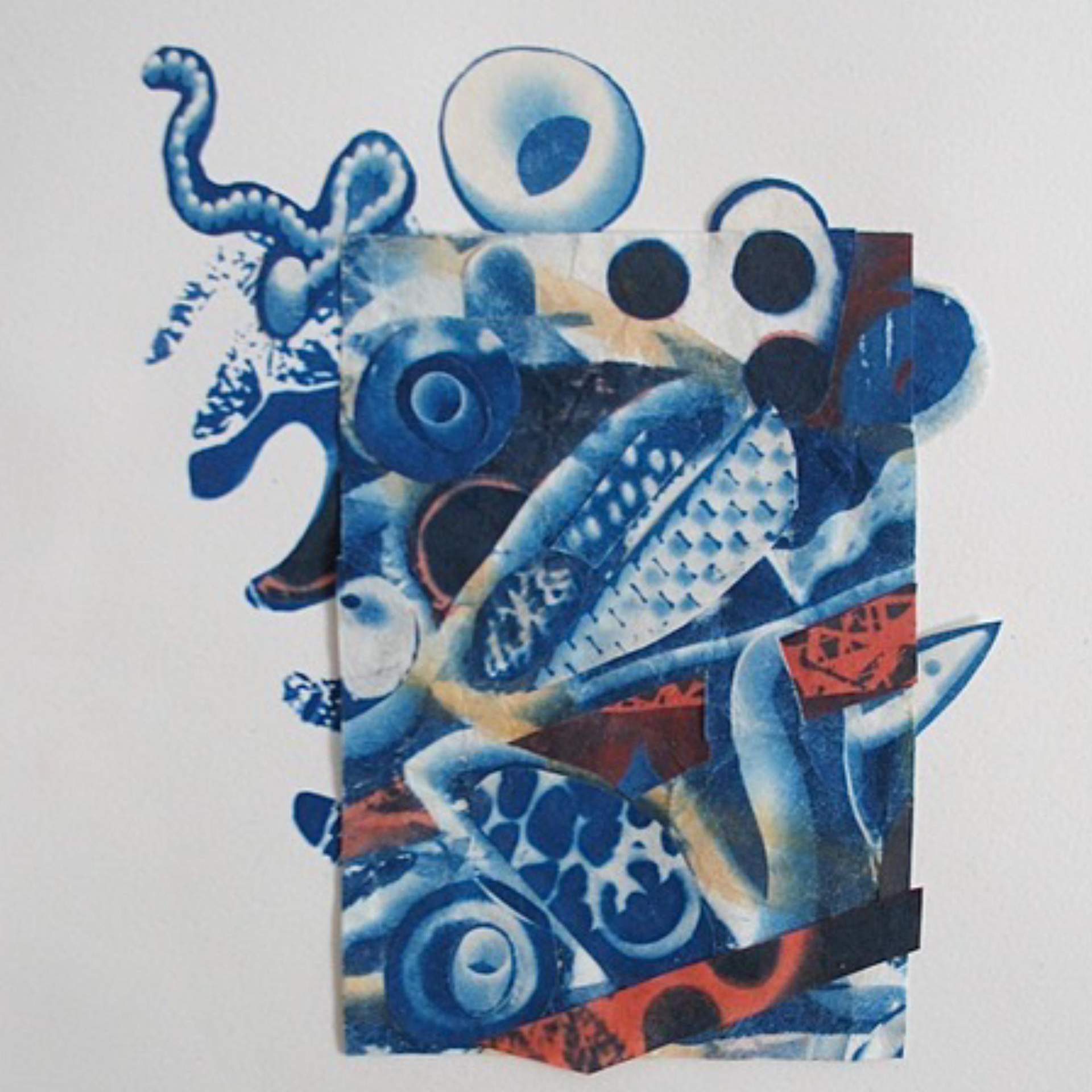 Dervish- 2015, 14.5 x 11.5”, cyanotype, acrylic wash