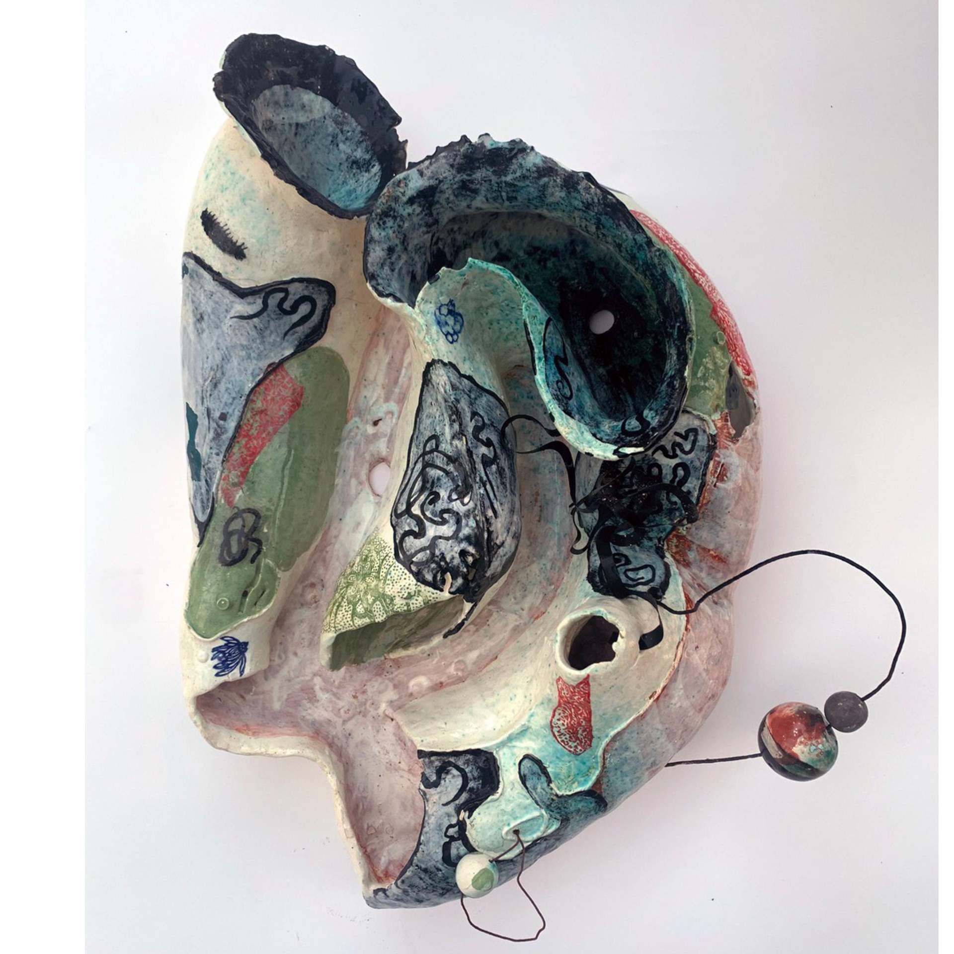 Tundra – 2009, 18 x 14.5 x 5.5”, glazed ceramic and wire