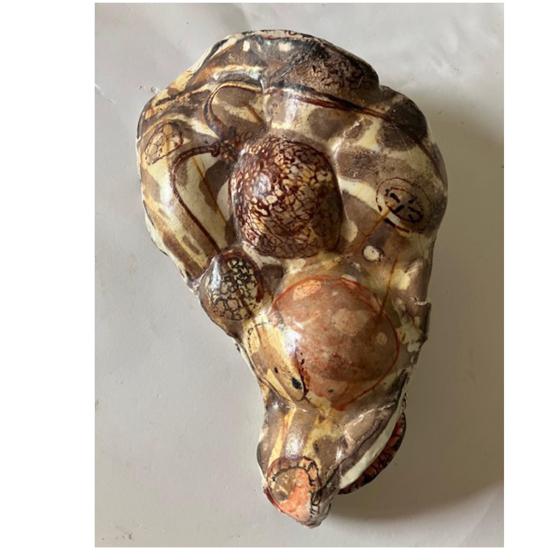 Heavy Breathing- 8.5 x 5.5 x 2.5”, glazed ceramic